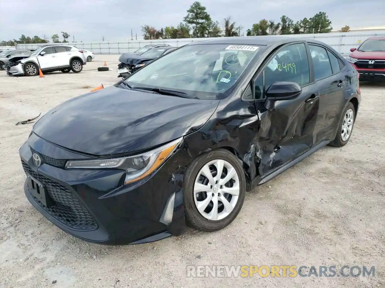 2 Photograph of a damaged car 5YFEPRAE5LP011845 TOYOTA COROLLA 2020