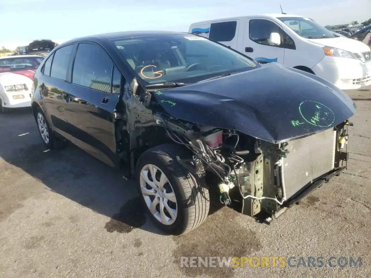 1 Photograph of a damaged car 5YFEPRAE5LP012316 TOYOTA COROLLA 2020