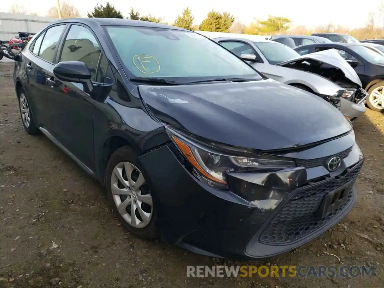 1 Photograph of a damaged car 5YFEPRAE5LP012784 TOYOTA COROLLA 2020