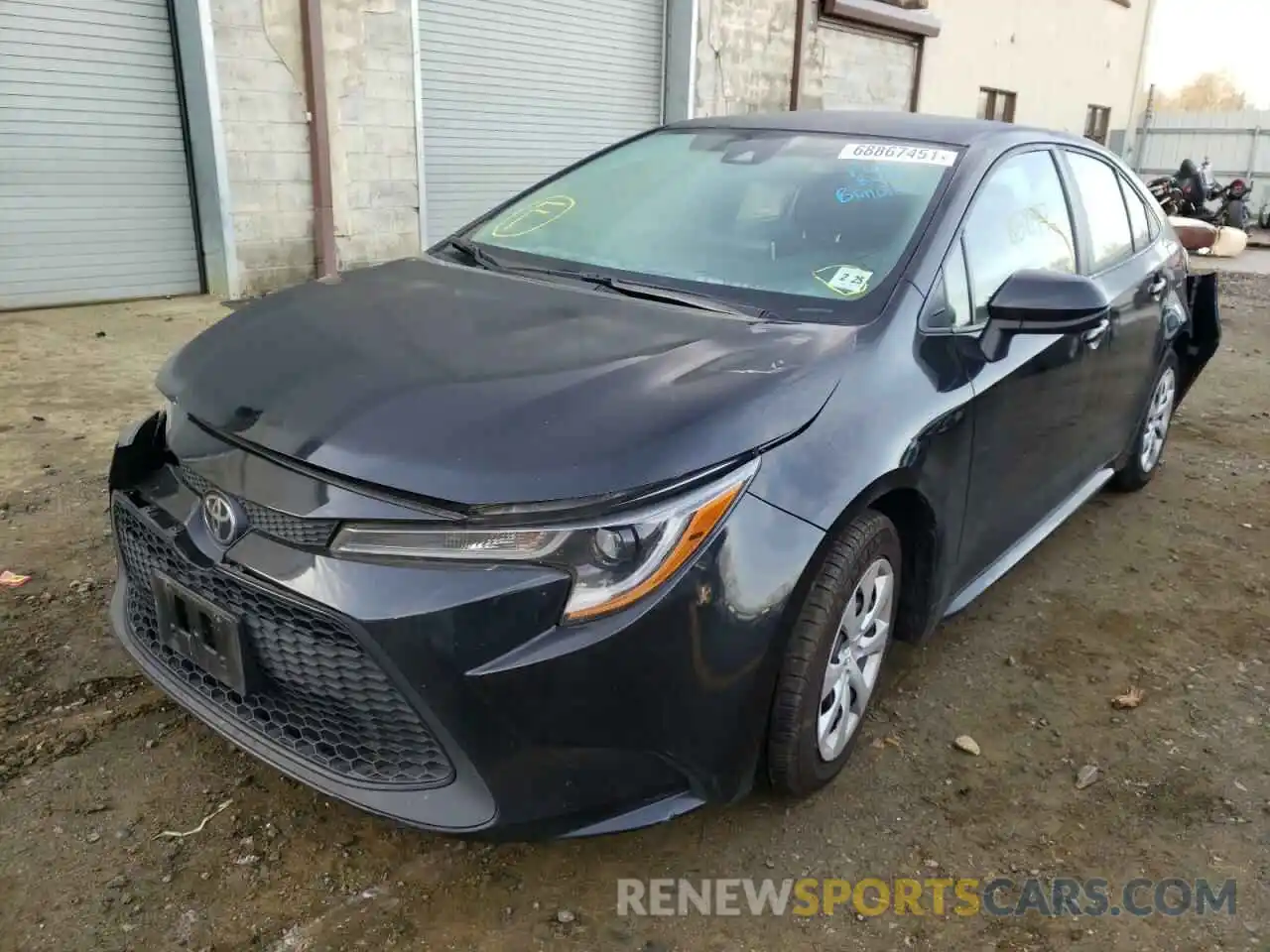 2 Photograph of a damaged car 5YFEPRAE5LP012784 TOYOTA COROLLA 2020