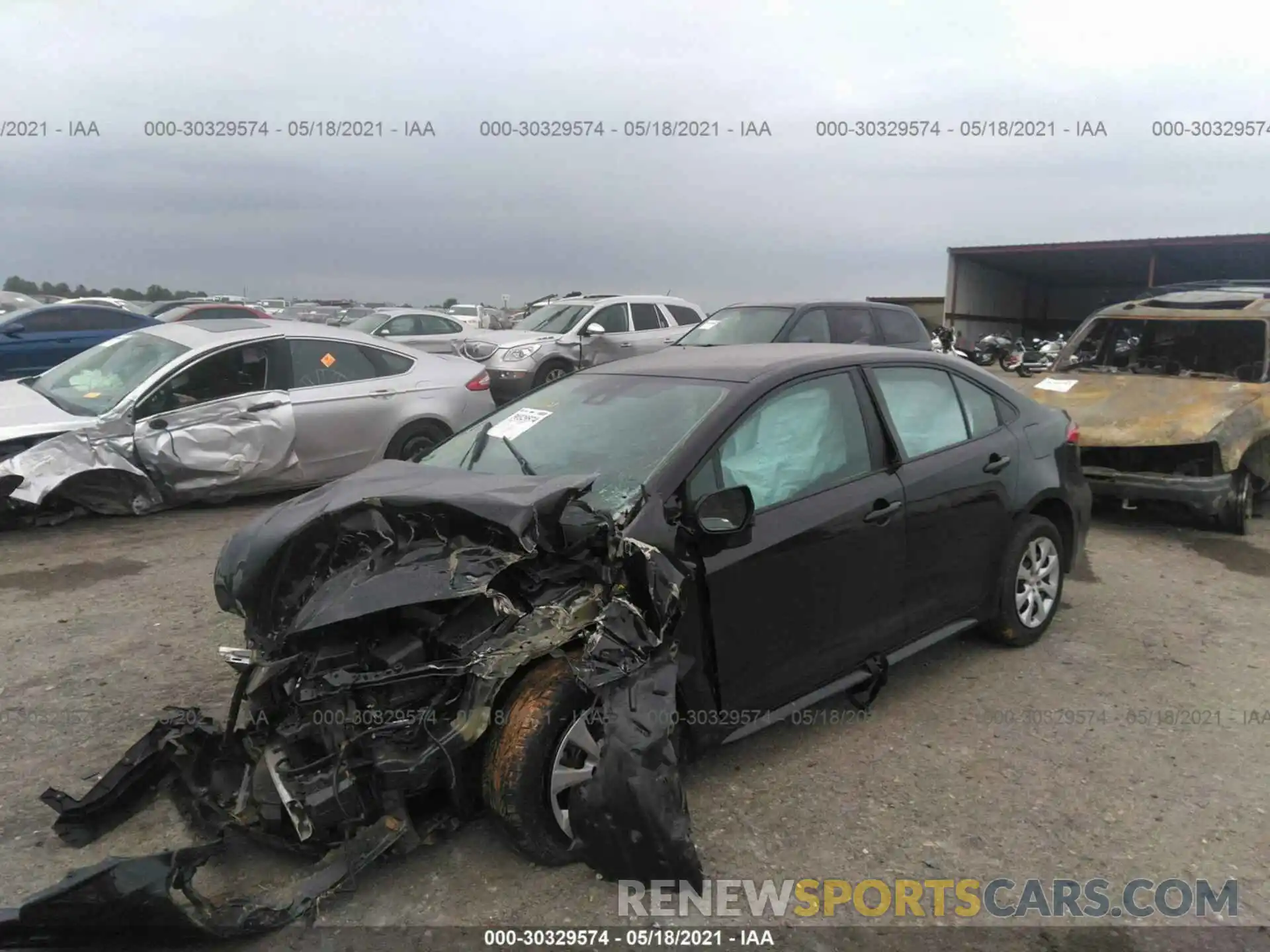 2 Photograph of a damaged car 5YFEPRAE5LP013255 TOYOTA COROLLA 2020