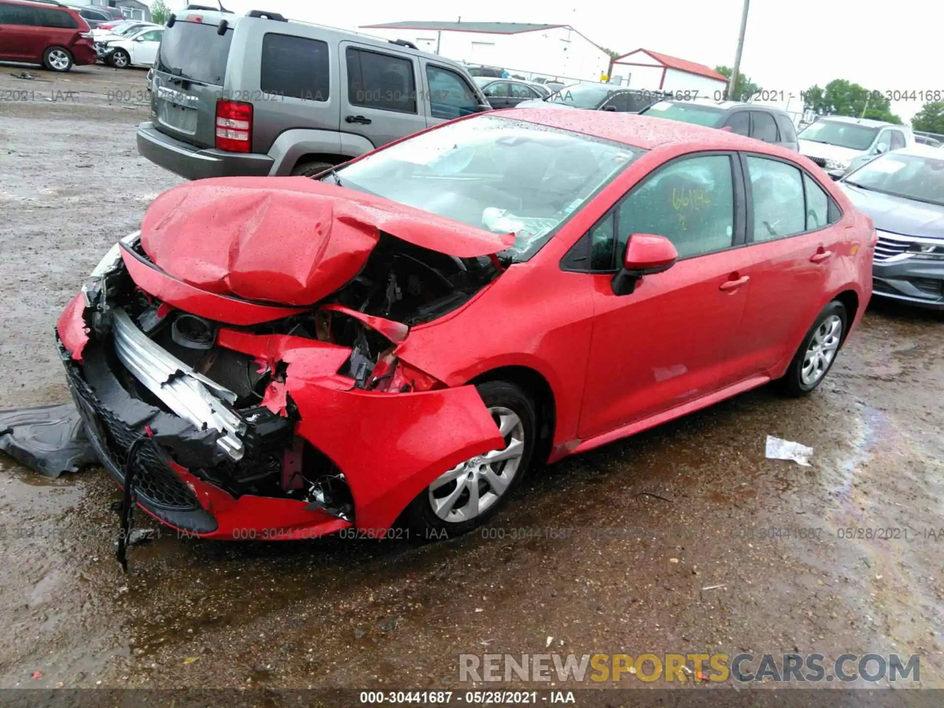 2 Photograph of a damaged car 5YFEPRAE5LP015748 TOYOTA COROLLA 2020