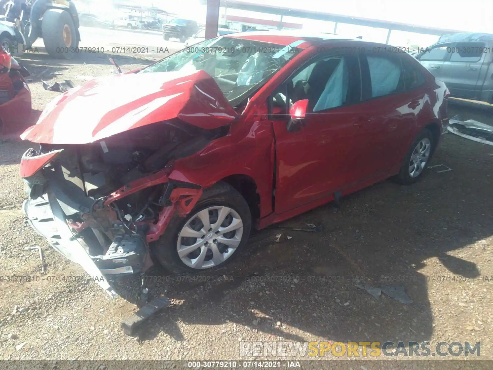 2 Photograph of a damaged car 5YFEPRAE5LP016866 TOYOTA COROLLA 2020