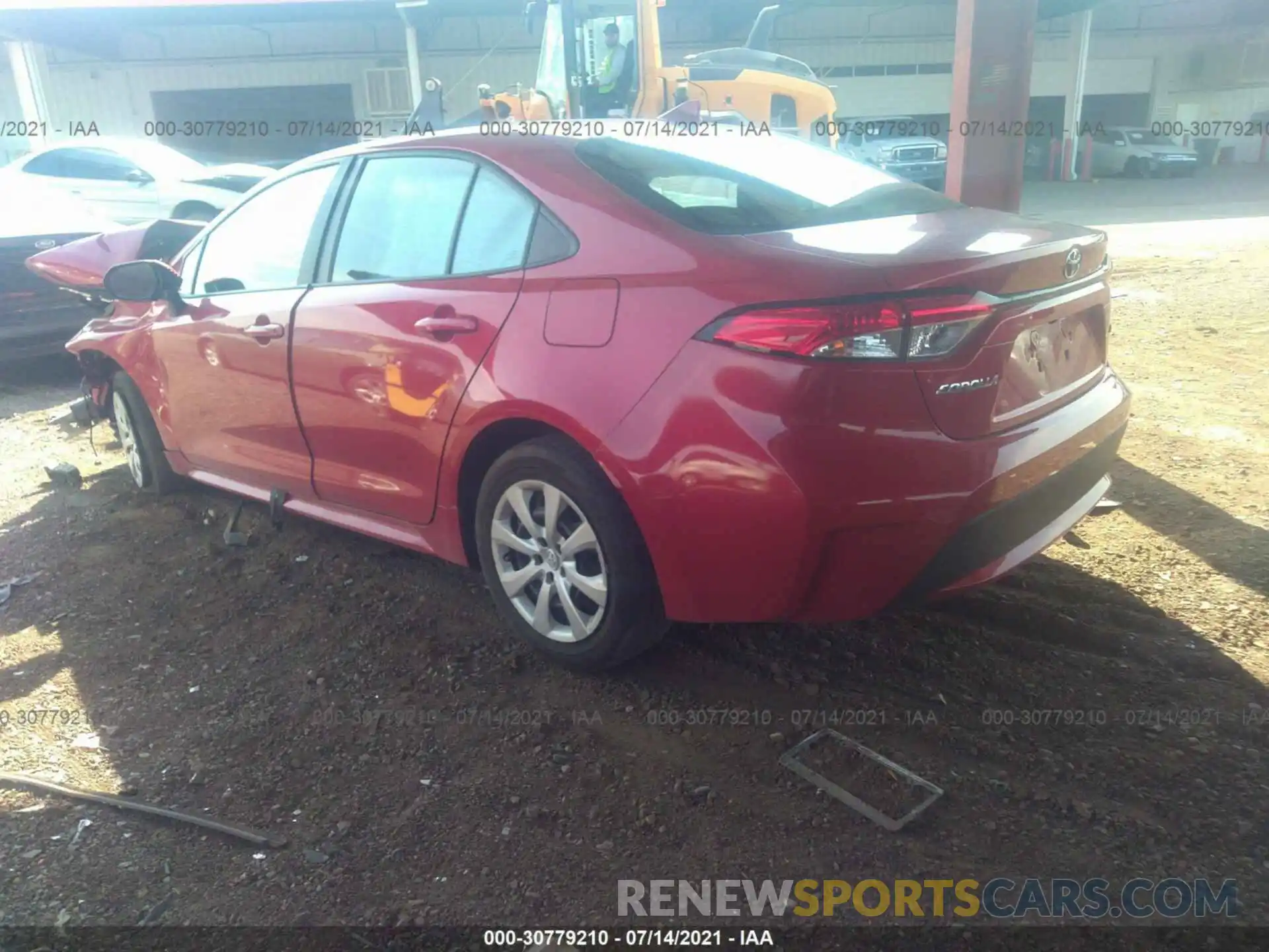 3 Photograph of a damaged car 5YFEPRAE5LP016866 TOYOTA COROLLA 2020