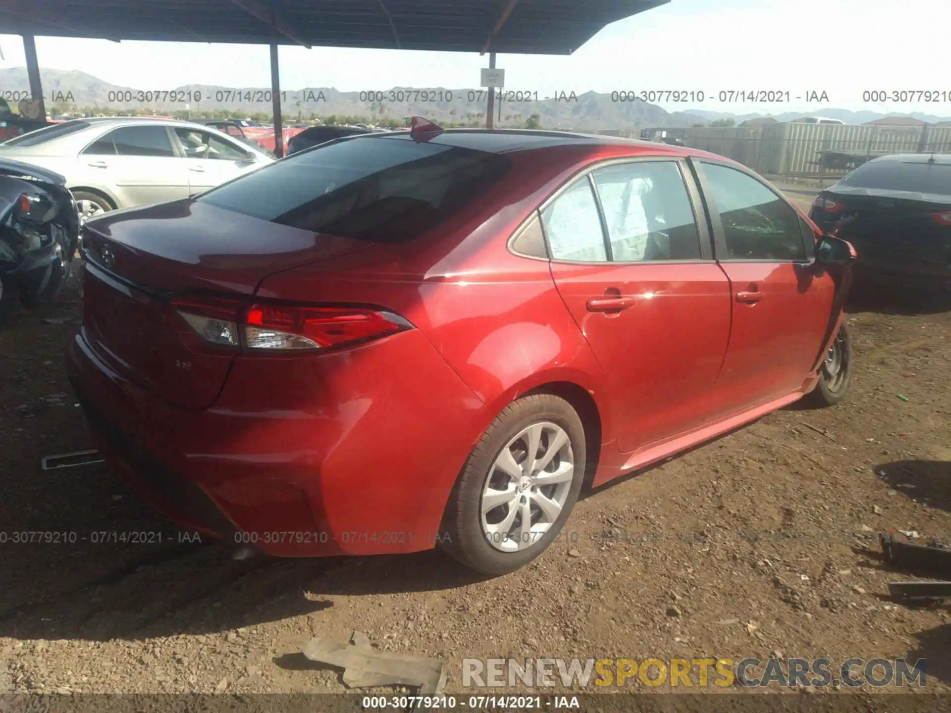 4 Photograph of a damaged car 5YFEPRAE5LP016866 TOYOTA COROLLA 2020