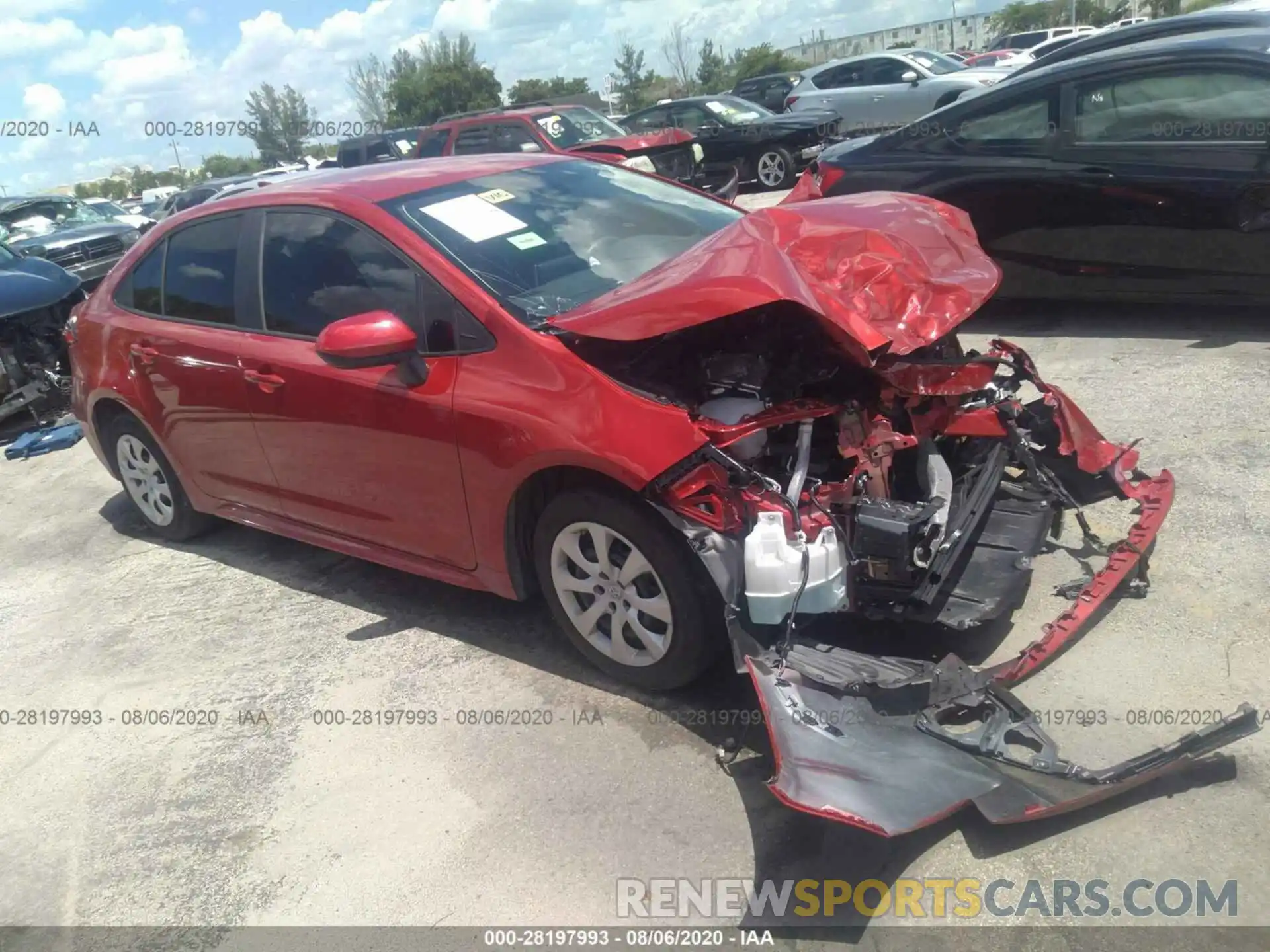 1 Photograph of a damaged car 5YFEPRAE5LP017225 TOYOTA COROLLA 2020