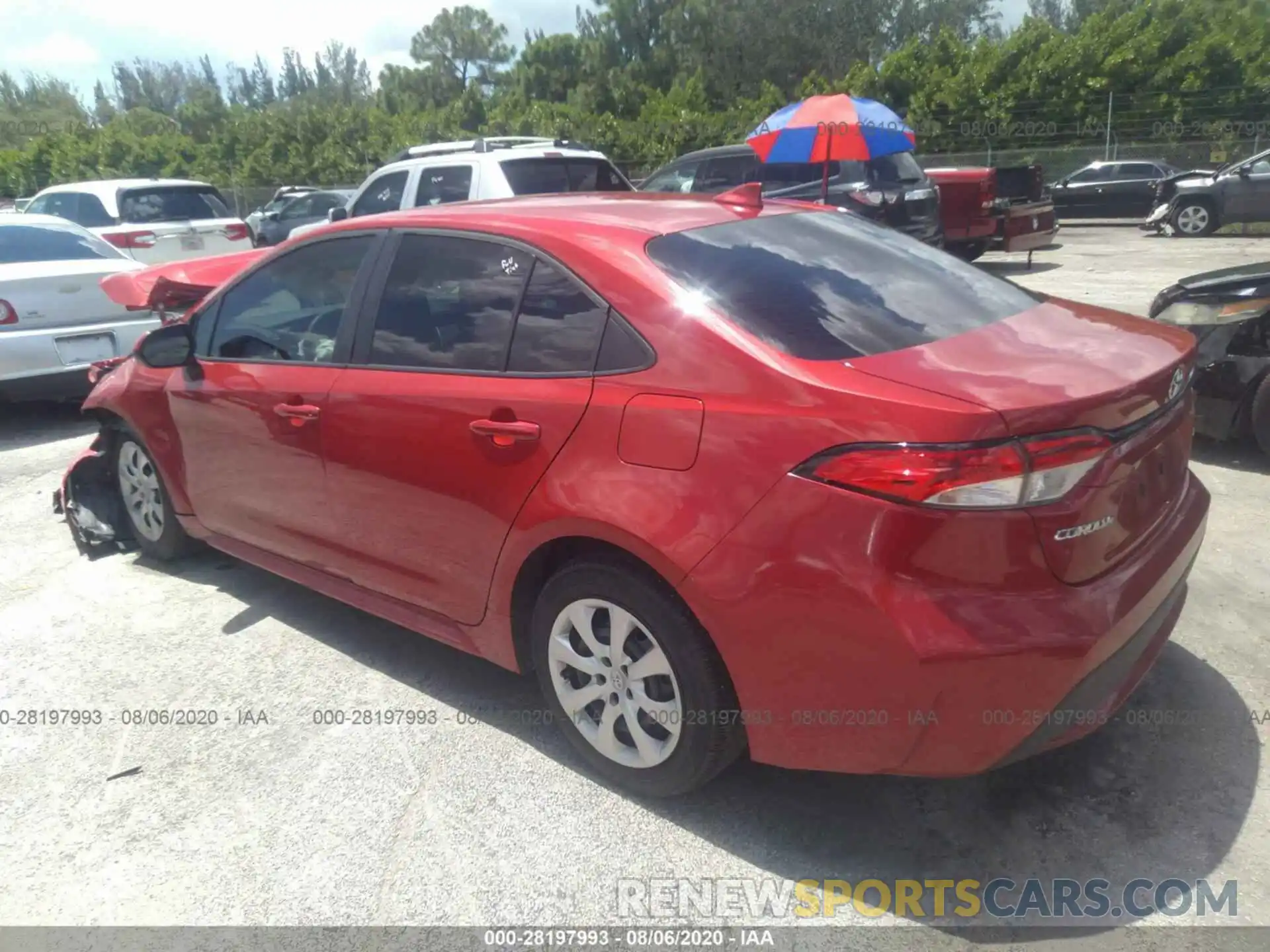 3 Photograph of a damaged car 5YFEPRAE5LP017225 TOYOTA COROLLA 2020