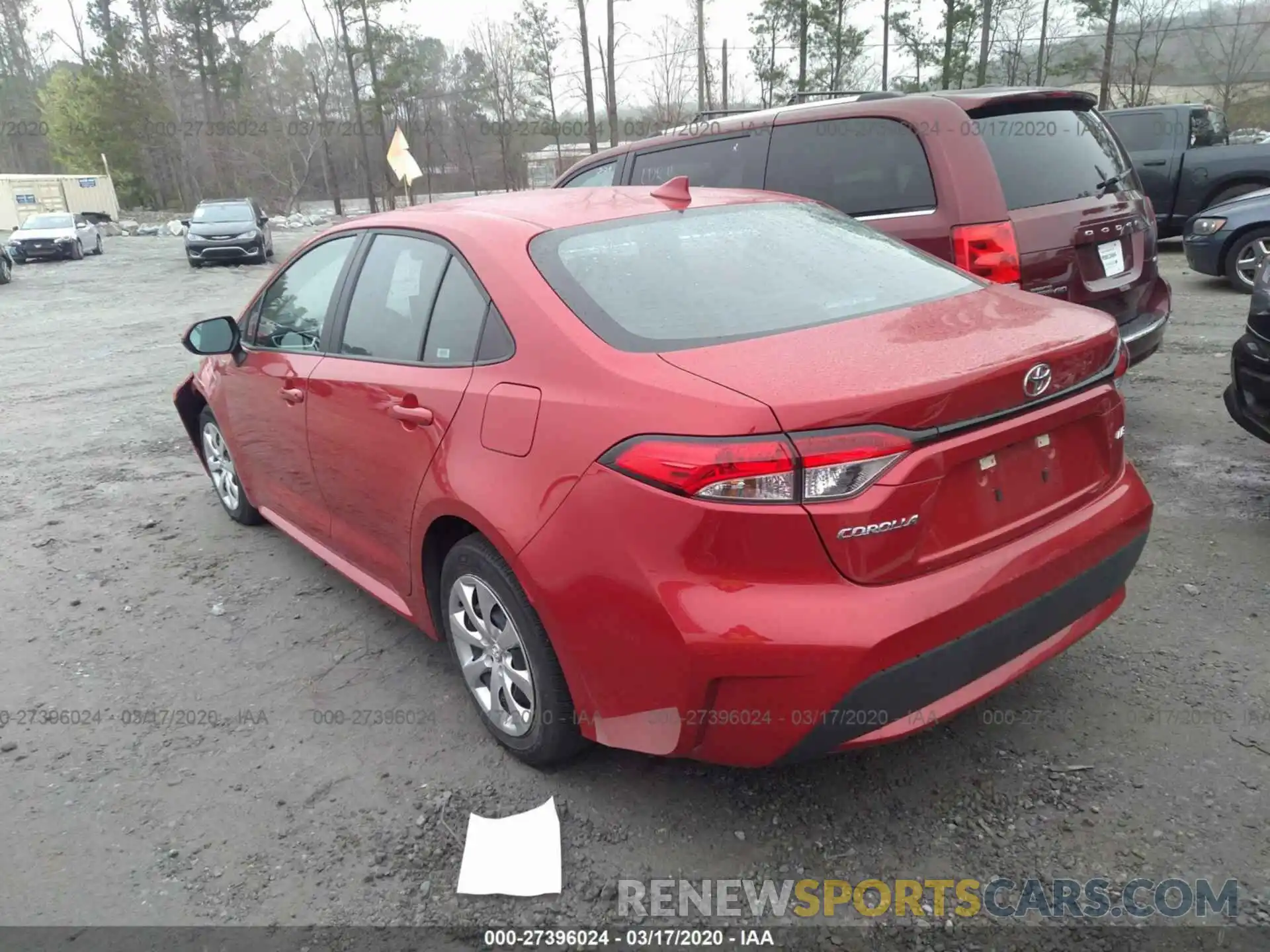 3 Photograph of a damaged car 5YFEPRAE5LP017922 TOYOTA COROLLA 2020