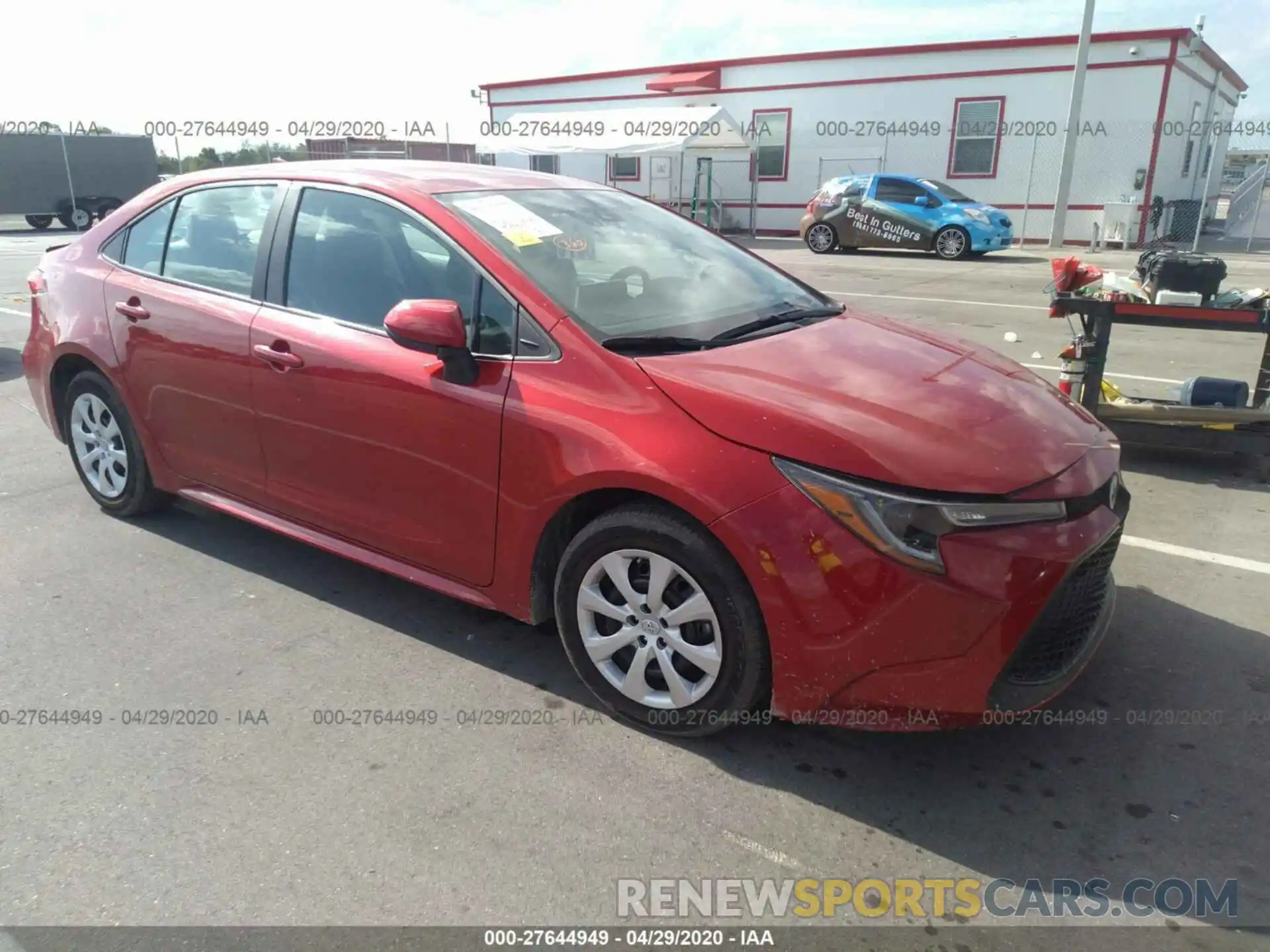 1 Photograph of a damaged car 5YFEPRAE5LP017970 TOYOTA COROLLA 2020