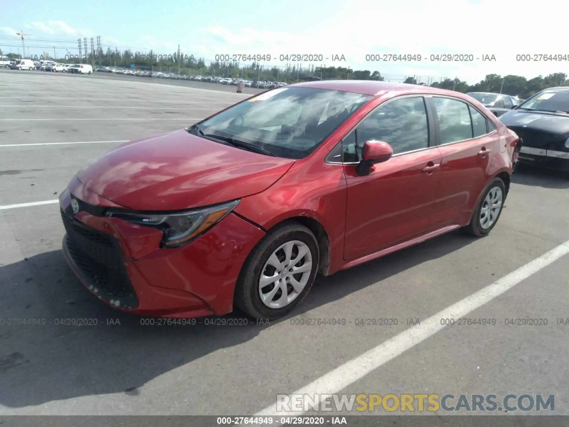 2 Photograph of a damaged car 5YFEPRAE5LP017970 TOYOTA COROLLA 2020