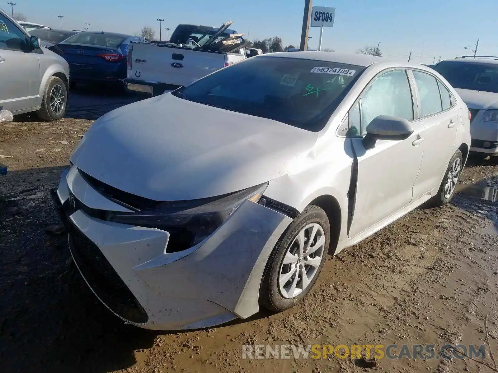 2 Photograph of a damaged car 5YFEPRAE5LP018620 TOYOTA COROLLA 2020