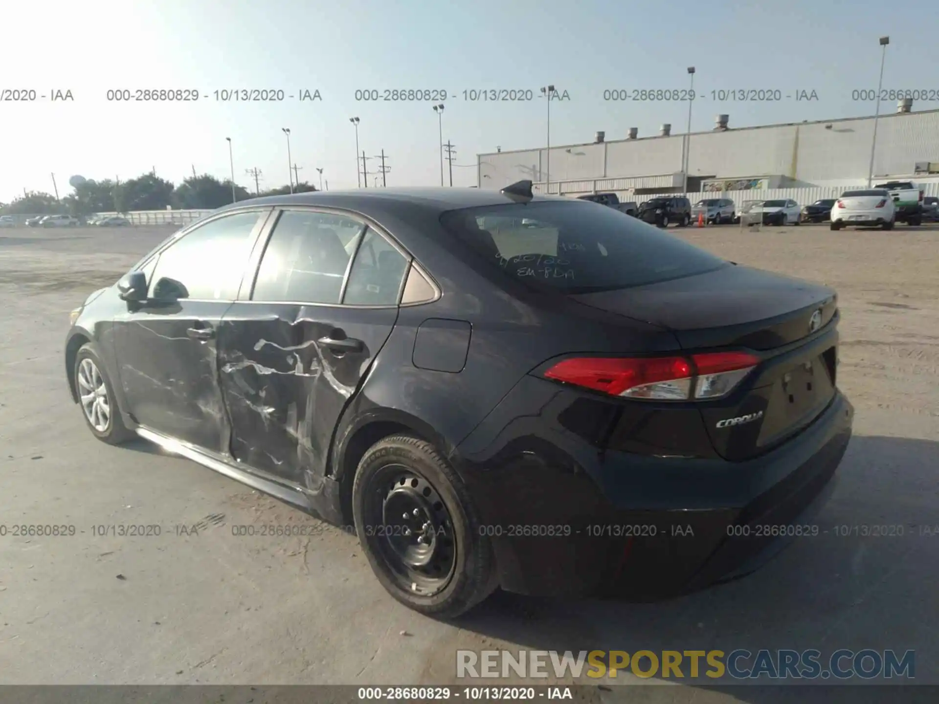 3 Photograph of a damaged car 5YFEPRAE5LP018875 TOYOTA COROLLA 2020