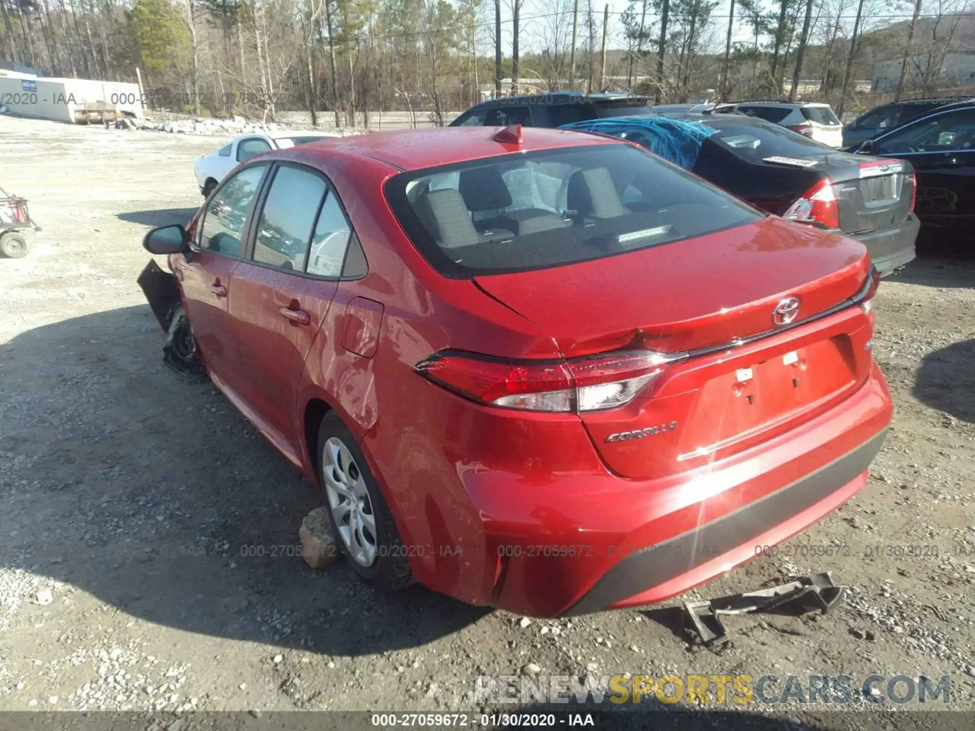 3 Photograph of a damaged car 5YFEPRAE5LP019945 TOYOTA COROLLA 2020