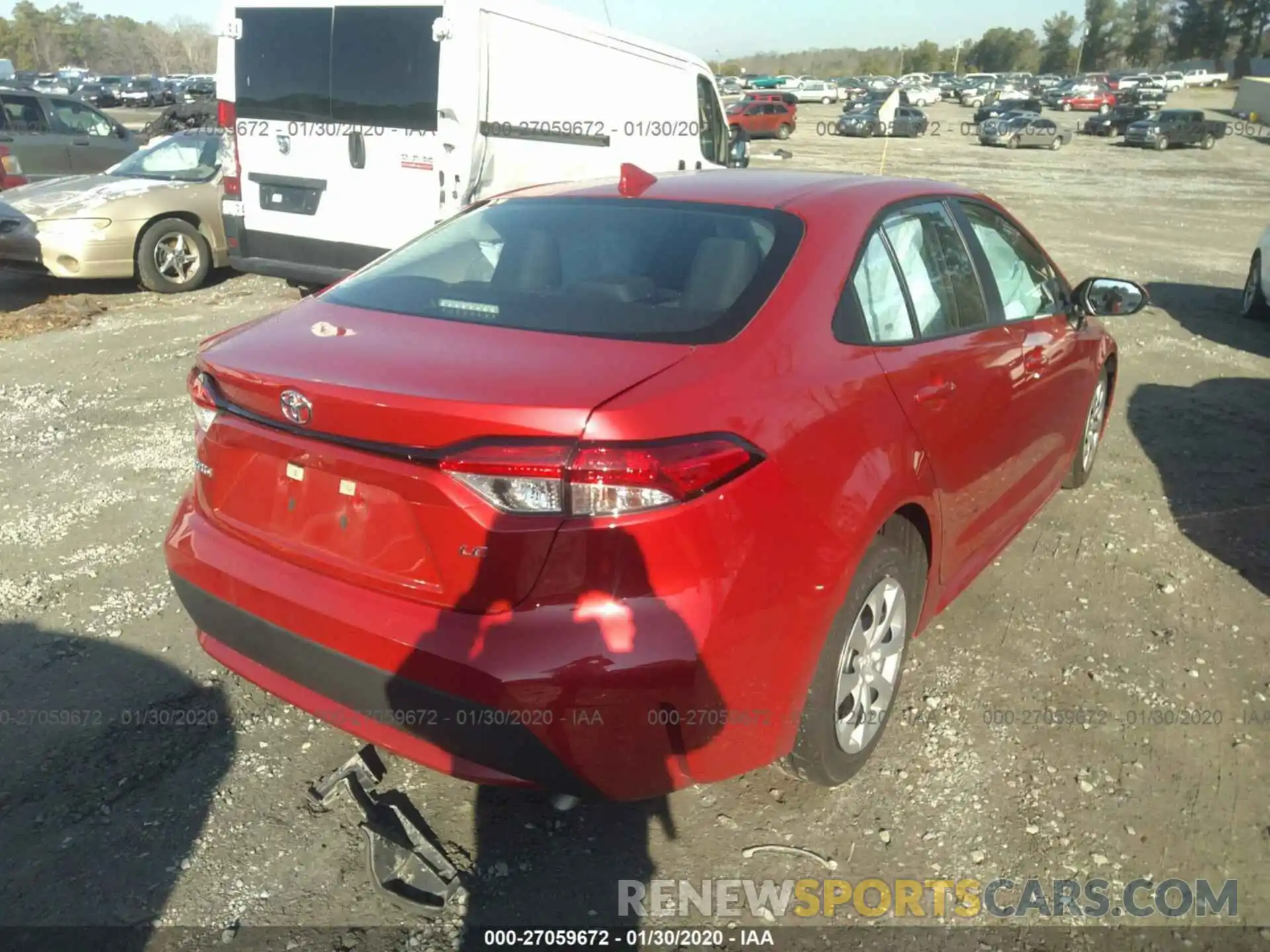 4 Photograph of a damaged car 5YFEPRAE5LP019945 TOYOTA COROLLA 2020