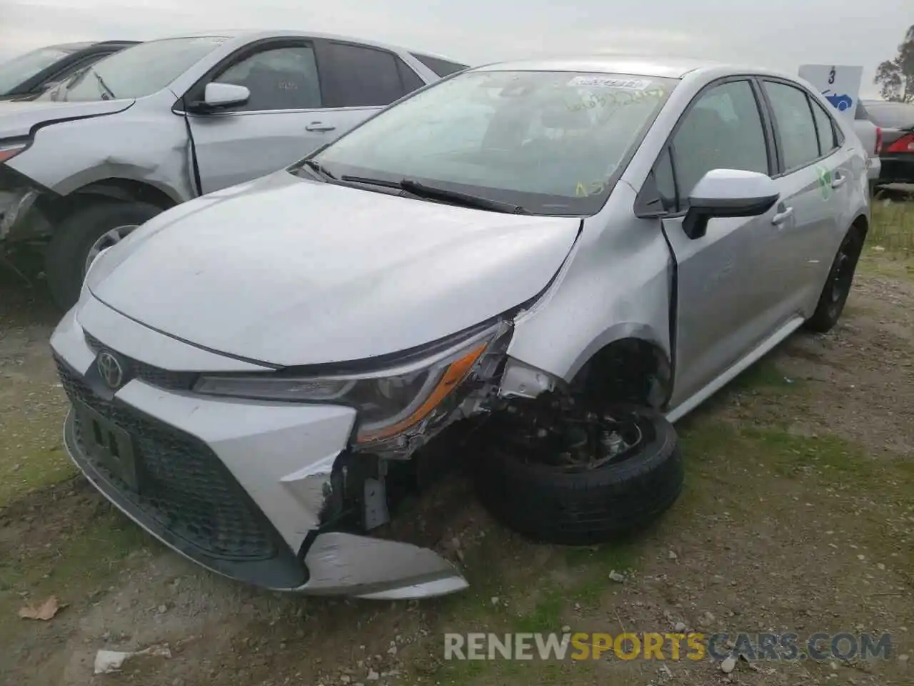 2 Photograph of a damaged car 5YFEPRAE5LP020349 TOYOTA COROLLA 2020