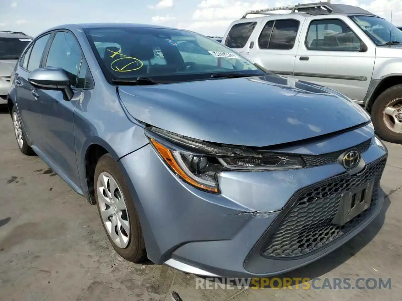 1 Photograph of a damaged car 5YFEPRAE5LP020948 TOYOTA COROLLA 2020