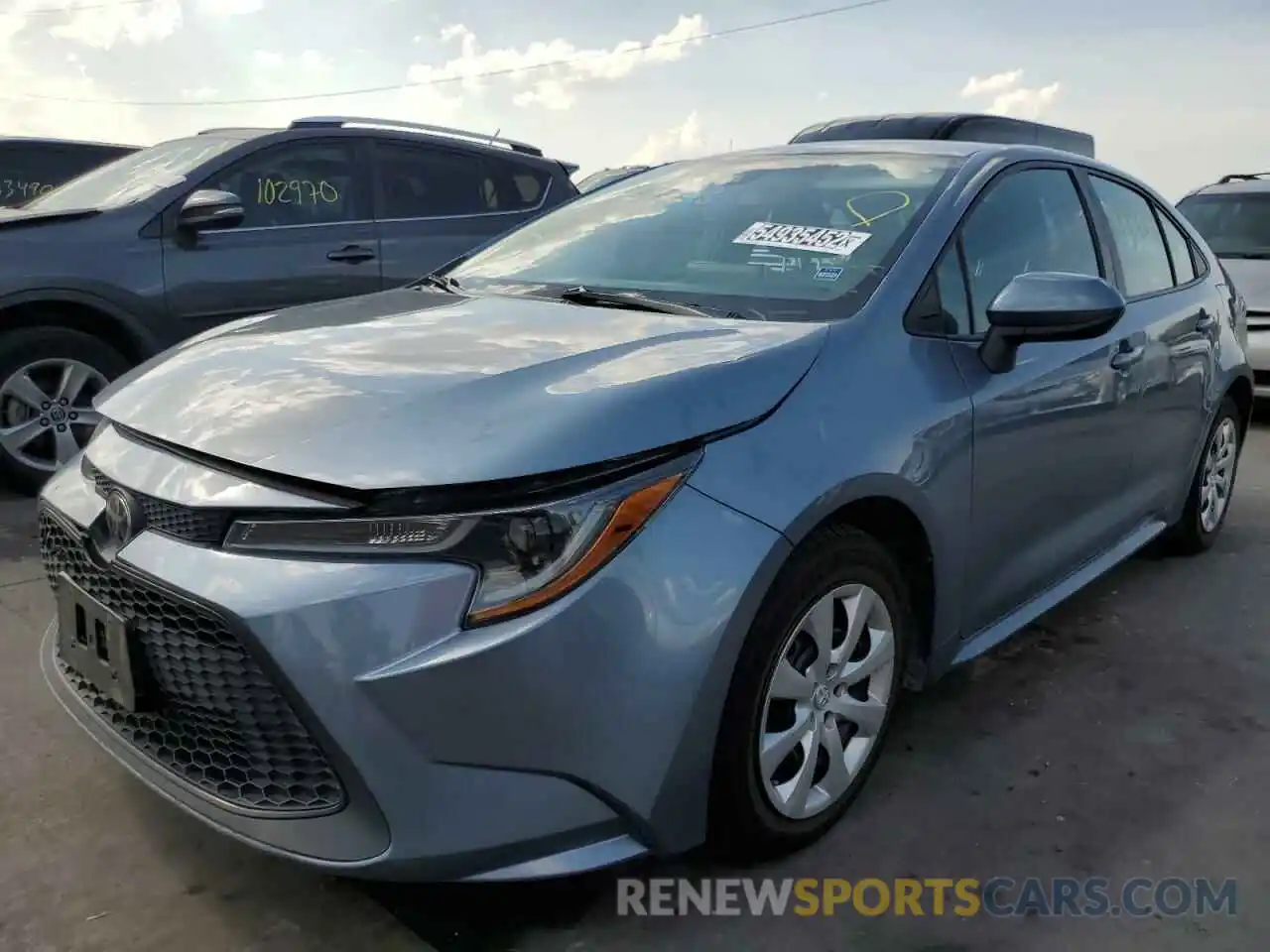 2 Photograph of a damaged car 5YFEPRAE5LP020948 TOYOTA COROLLA 2020