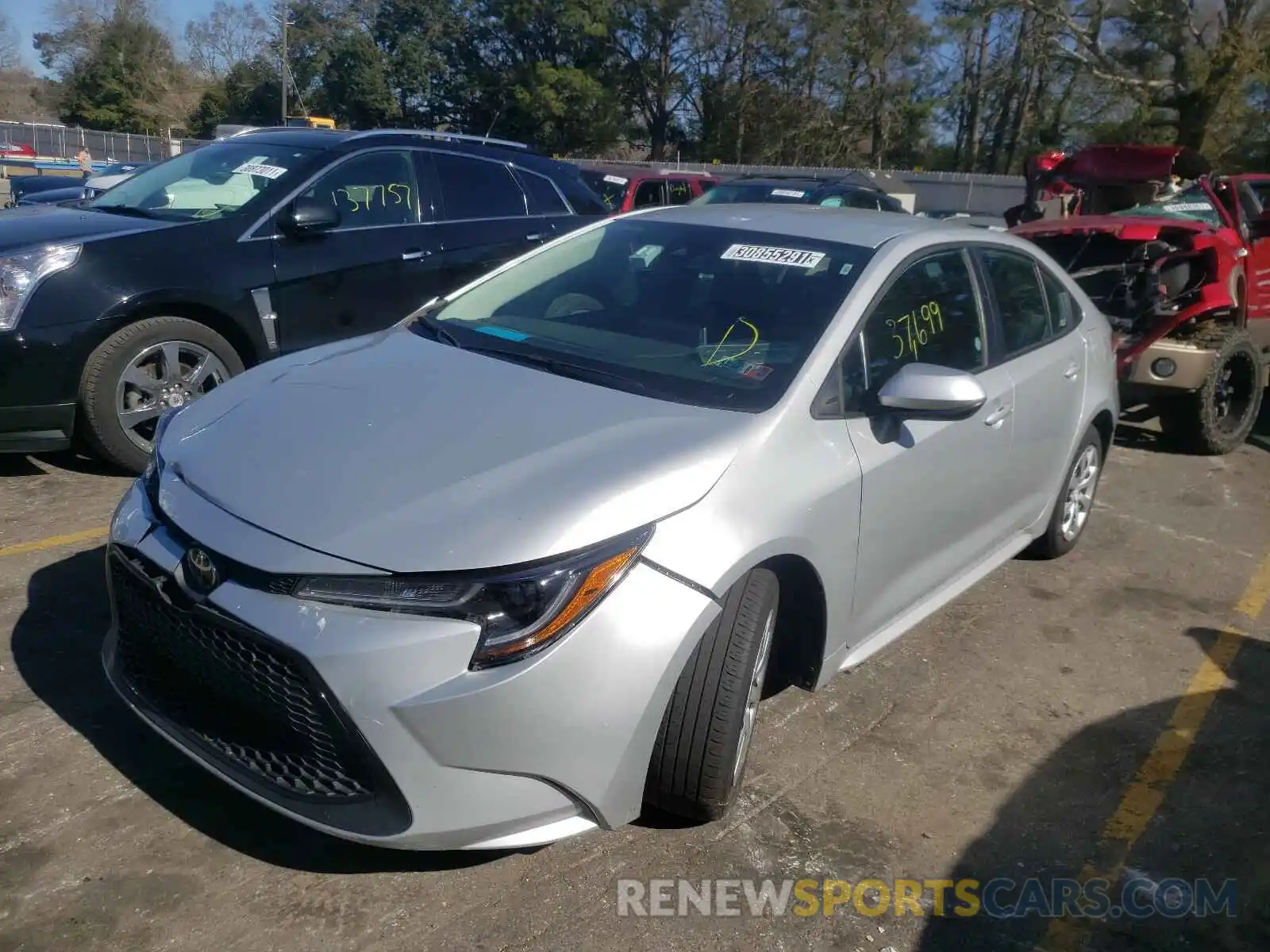 2 Photograph of a damaged car 5YFEPRAE5LP023235 TOYOTA COROLLA 2020