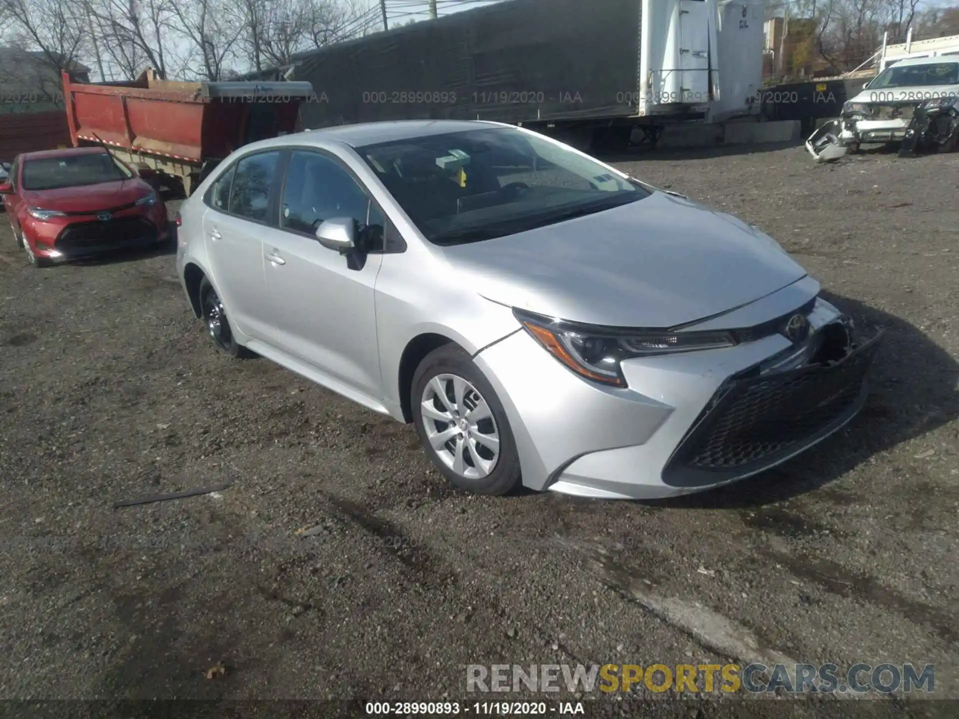 1 Photograph of a damaged car 5YFEPRAE5LP023252 TOYOTA COROLLA 2020