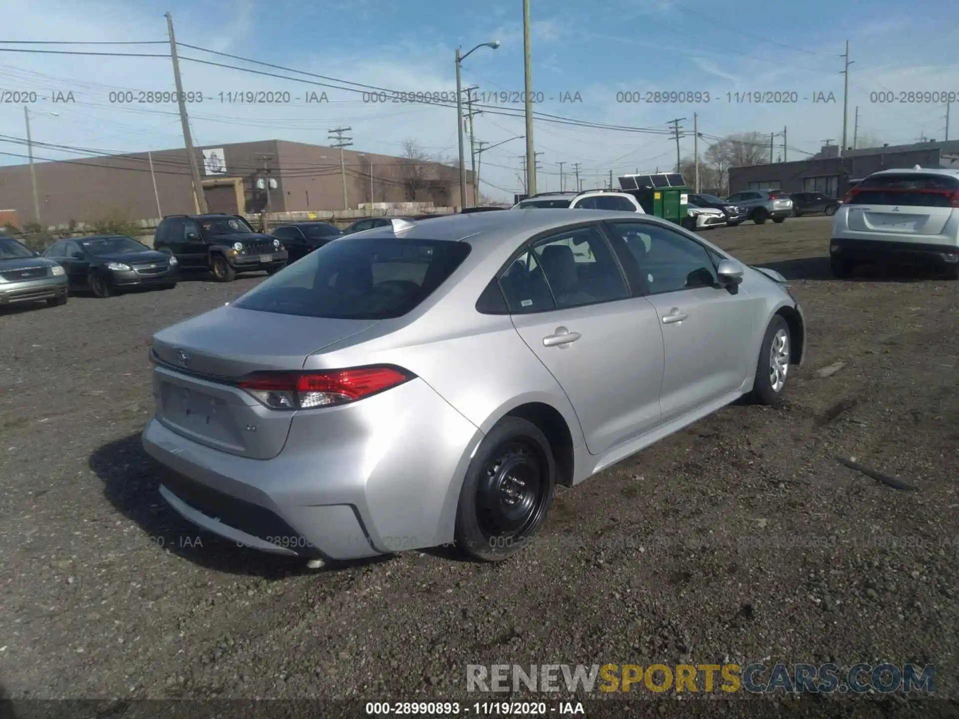 4 Photograph of a damaged car 5YFEPRAE5LP023252 TOYOTA COROLLA 2020