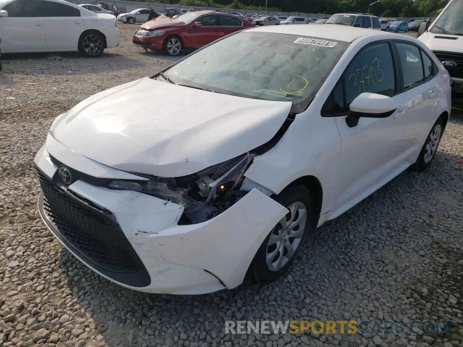 2 Photograph of a damaged car 5YFEPRAE5LP024482 TOYOTA COROLLA 2020