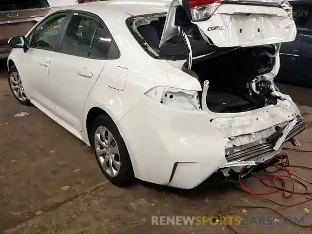 3 Фотография поврежденного автомобиля 5YFEPRAE5LP024496 TOYOTA COROLLA 2020