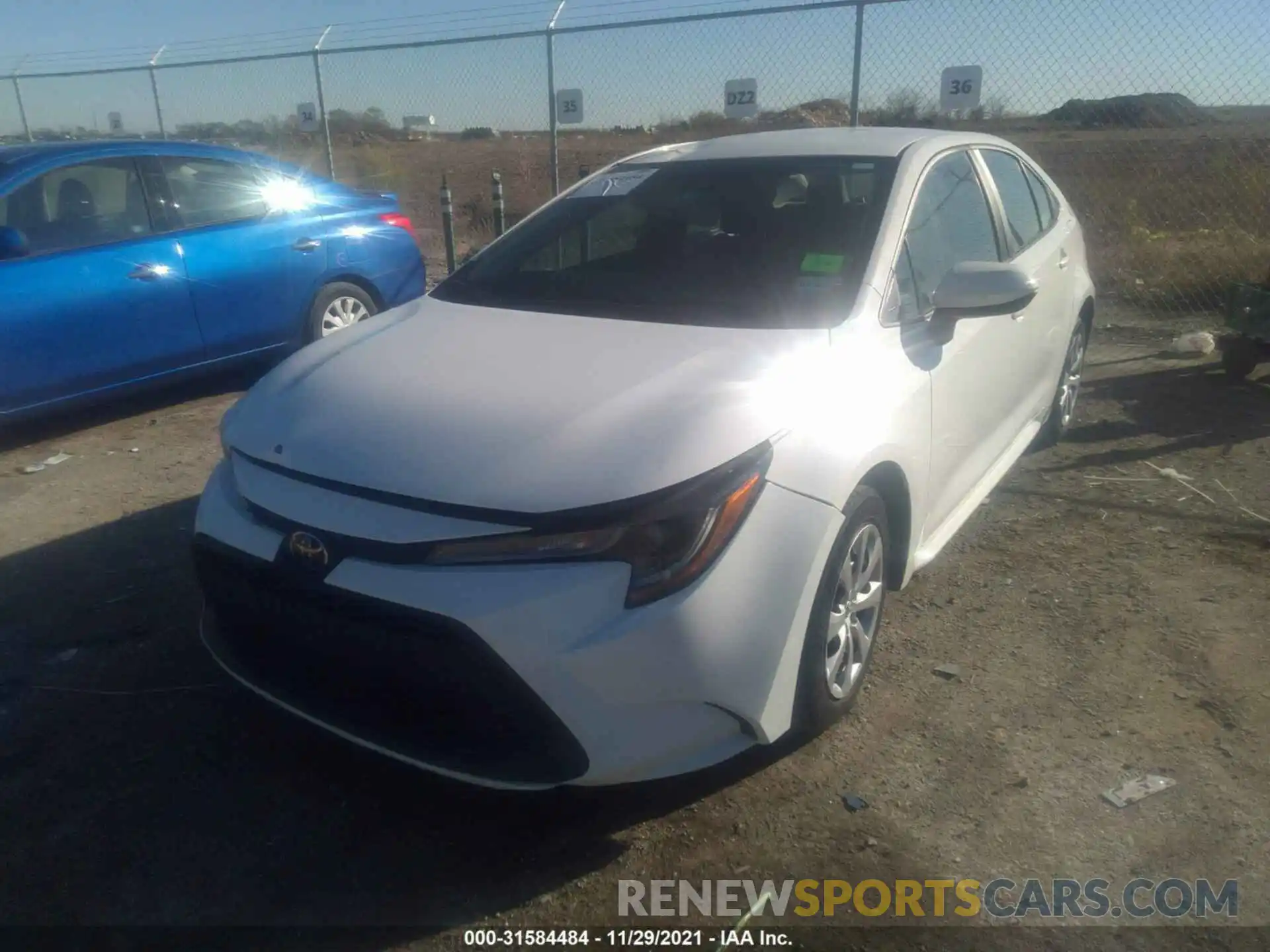 2 Photograph of a damaged car 5YFEPRAE5LP026054 TOYOTA COROLLA 2020