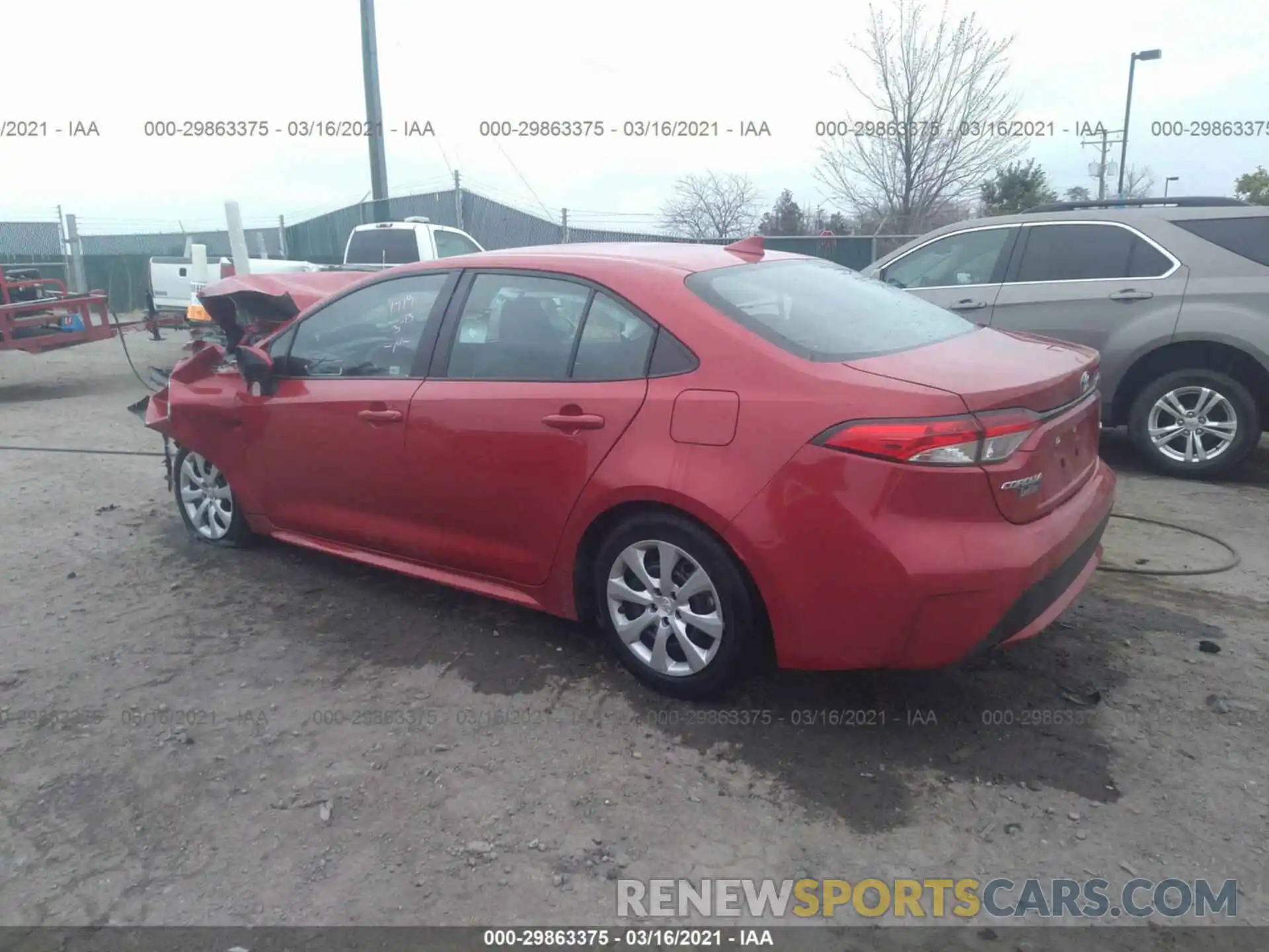 3 Photograph of a damaged car 5YFEPRAE5LP026894 TOYOTA COROLLA 2020