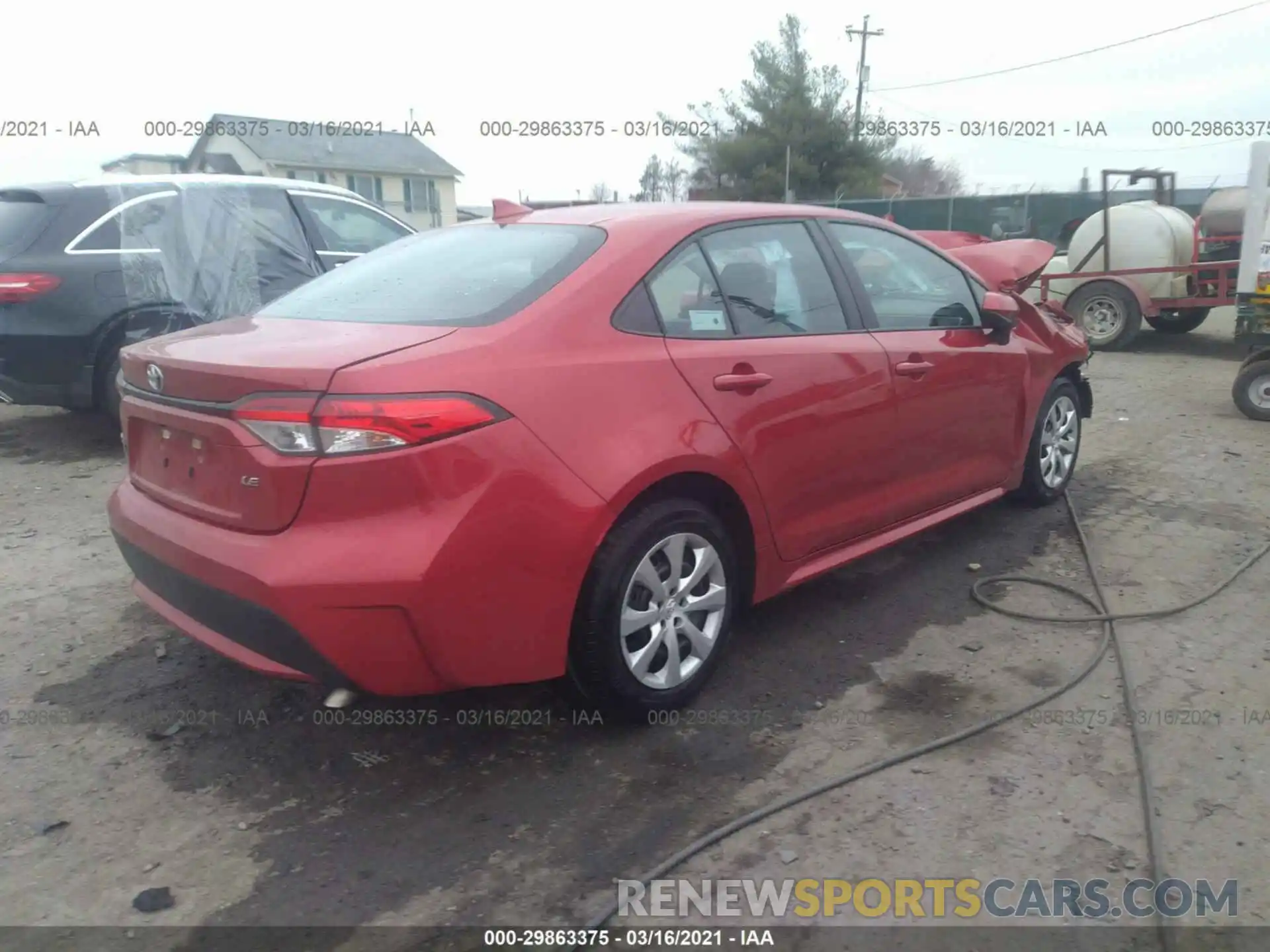 4 Photograph of a damaged car 5YFEPRAE5LP026894 TOYOTA COROLLA 2020