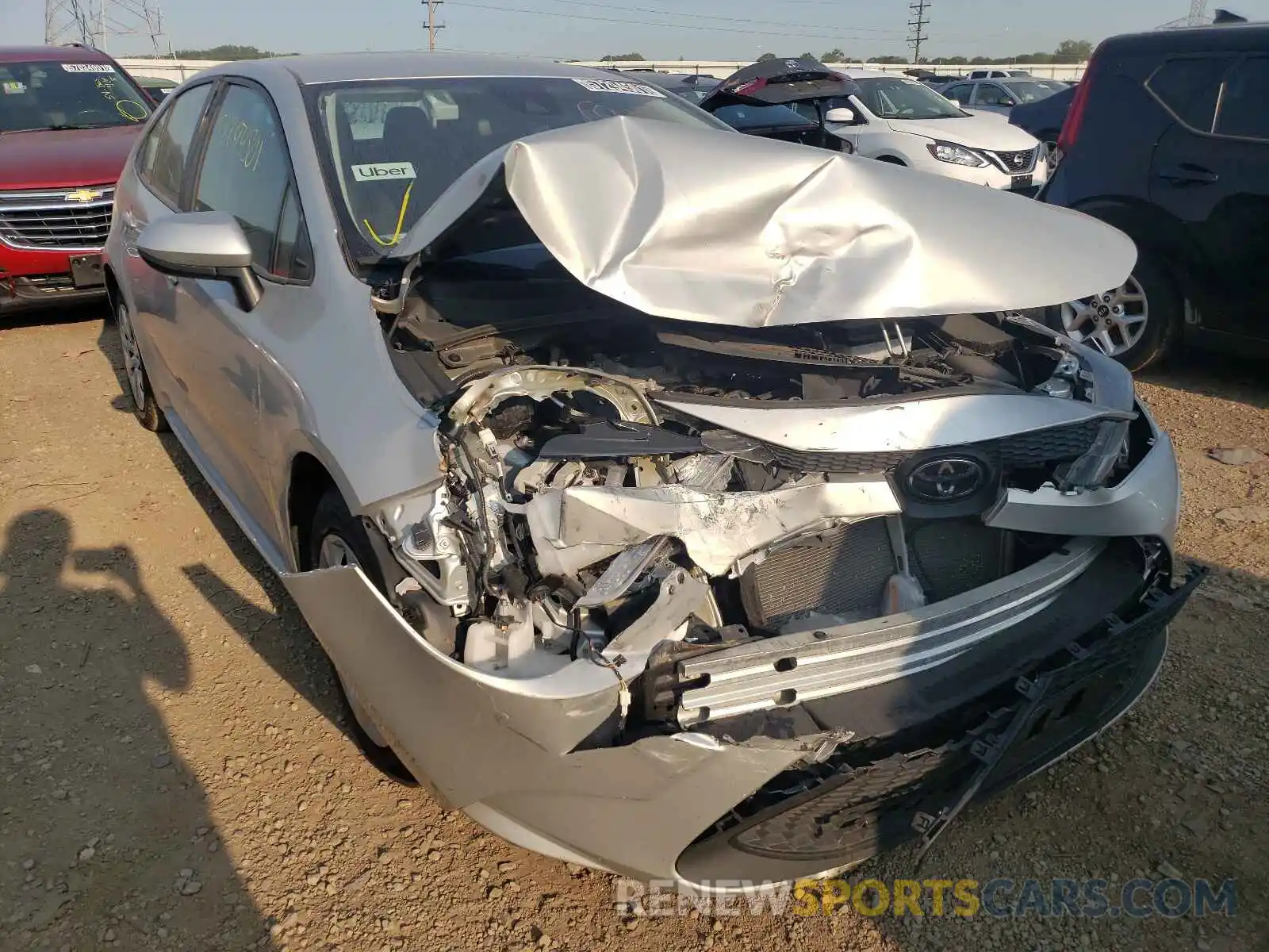 1 Photograph of a damaged car 5YFEPRAE5LP027267 TOYOTA COROLLA 2020