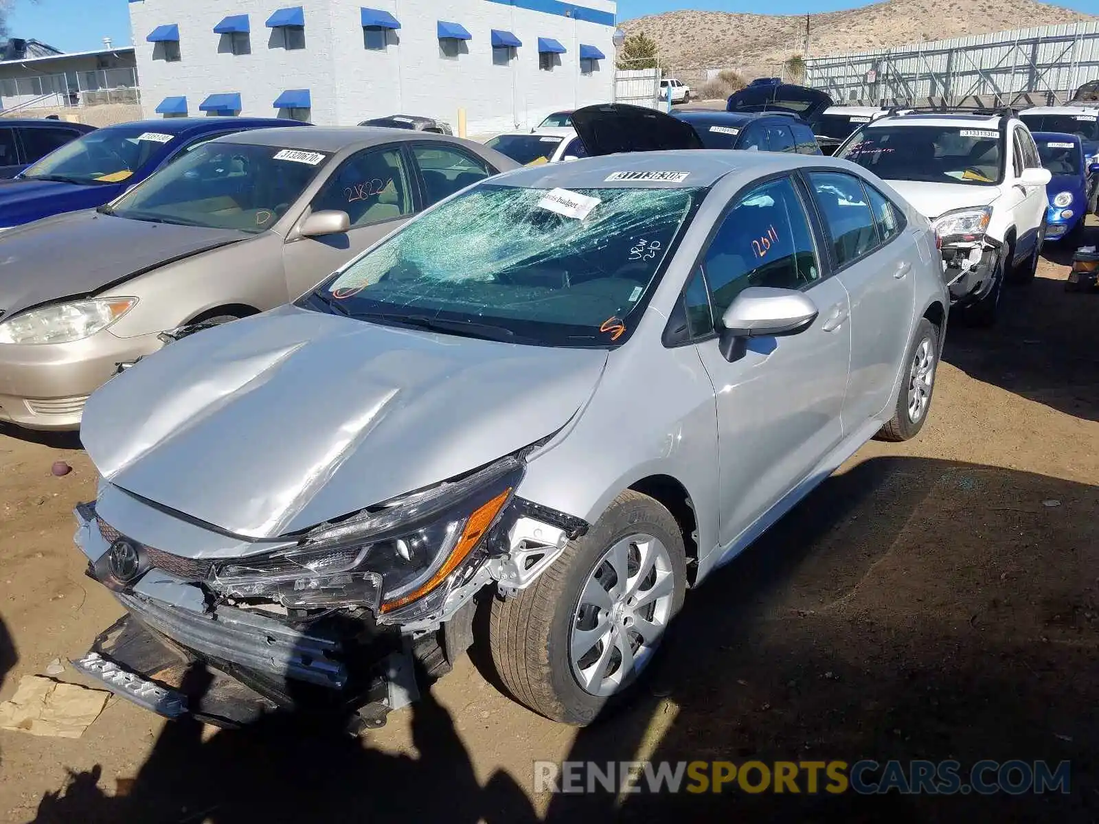 2 Photograph of a damaged car 5YFEPRAE5LP027270 TOYOTA COROLLA 2020