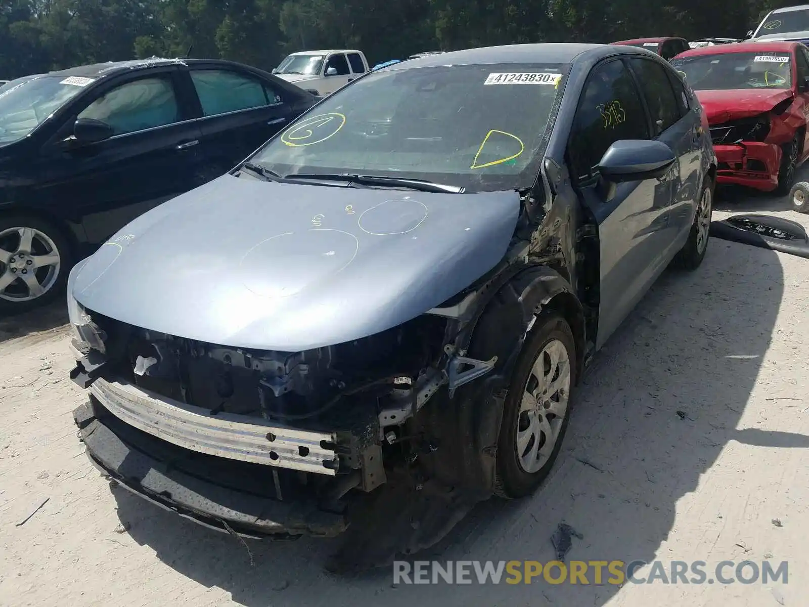 2 Photograph of a damaged car 5YFEPRAE5LP027320 TOYOTA COROLLA 2020