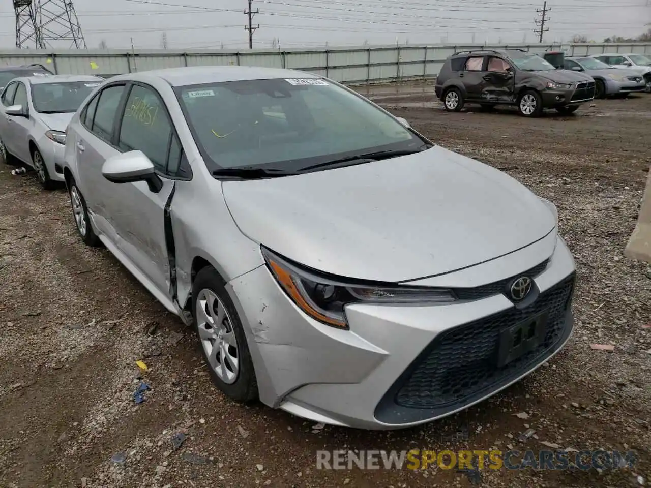 1 Photograph of a damaged car 5YFEPRAE5LP027740 TOYOTA COROLLA 2020