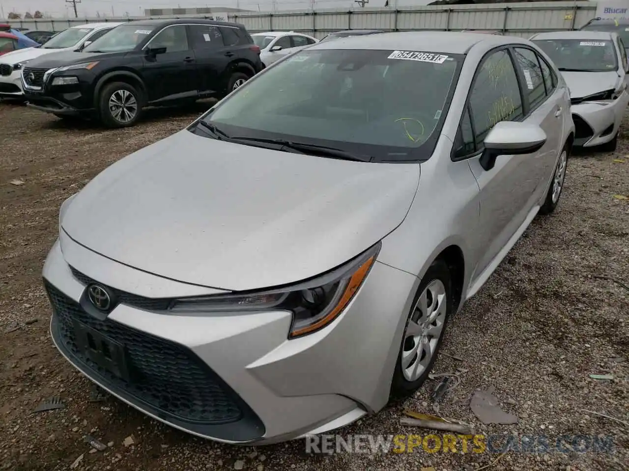 2 Photograph of a damaged car 5YFEPRAE5LP027740 TOYOTA COROLLA 2020