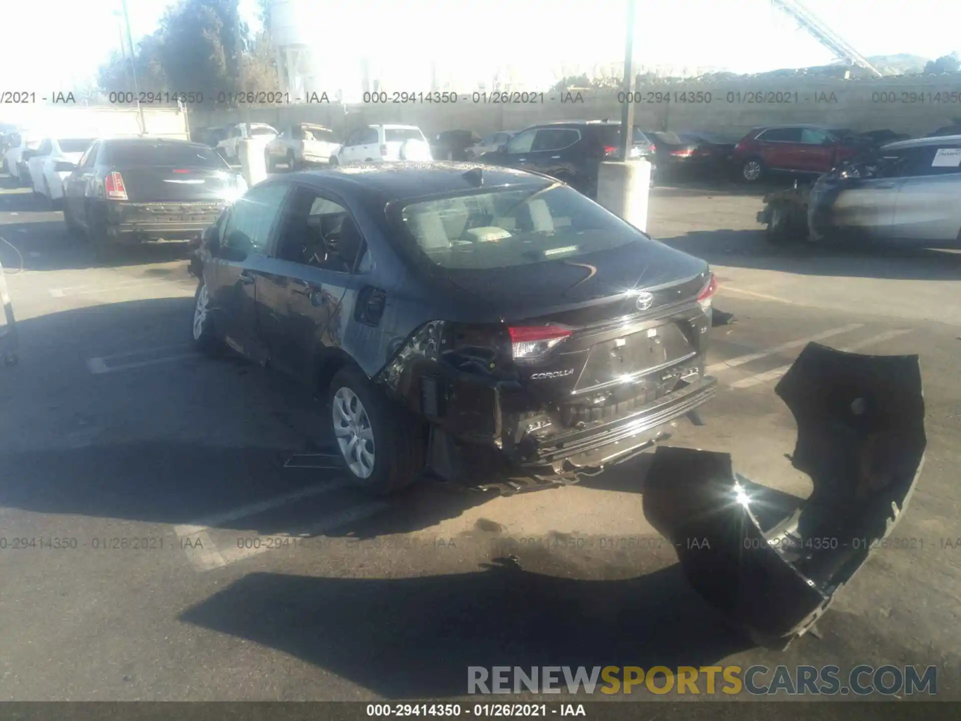 3 Photograph of a damaged car 5YFEPRAE5LP028192 TOYOTA COROLLA 2020