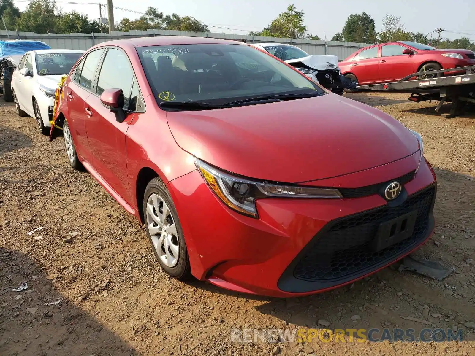 1 Photograph of a damaged car 5YFEPRAE5LP028743 TOYOTA COROLLA 2020