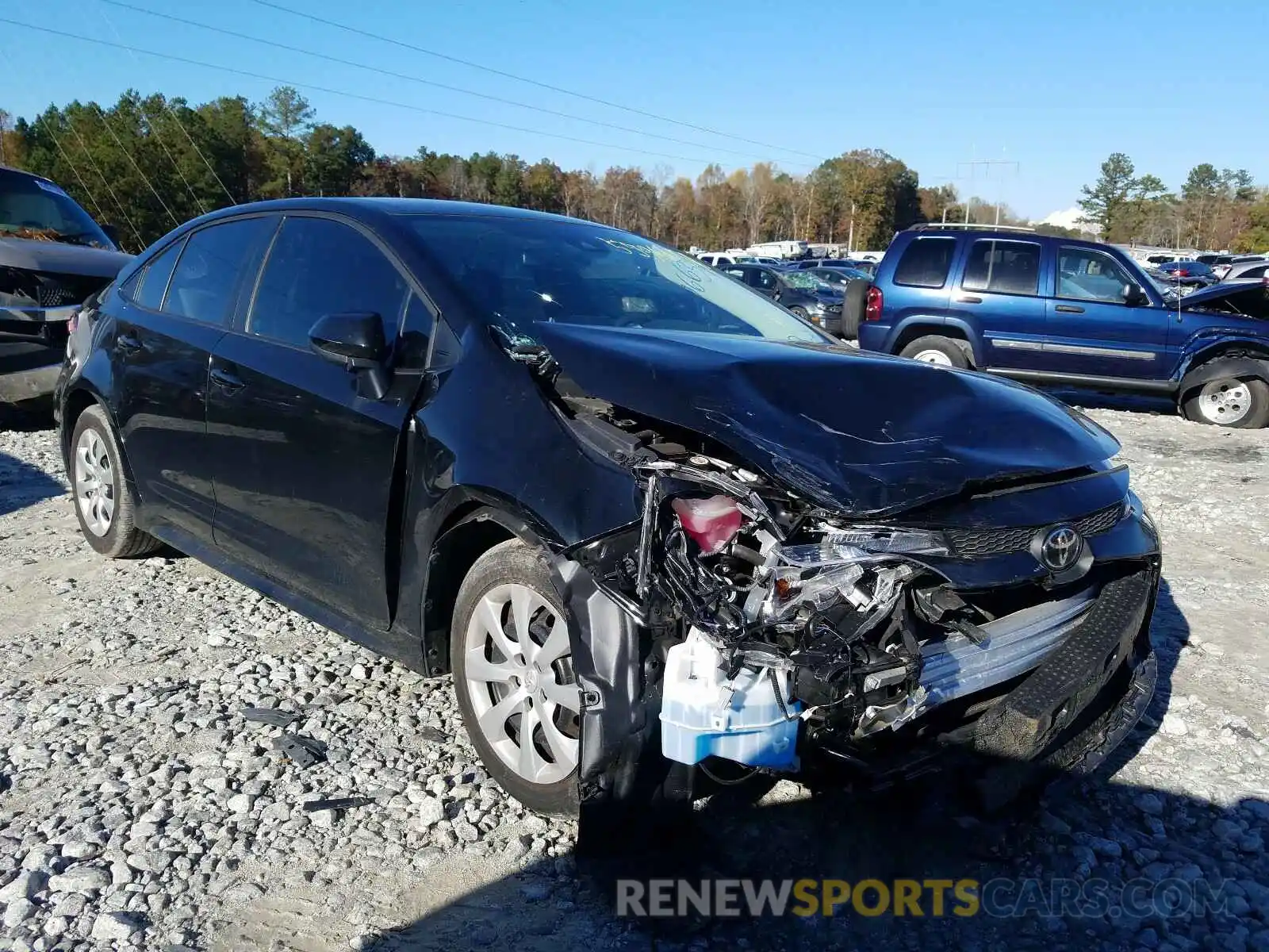 1 Photograph of a damaged car 5YFEPRAE5LP029035 TOYOTA COROLLA 2020