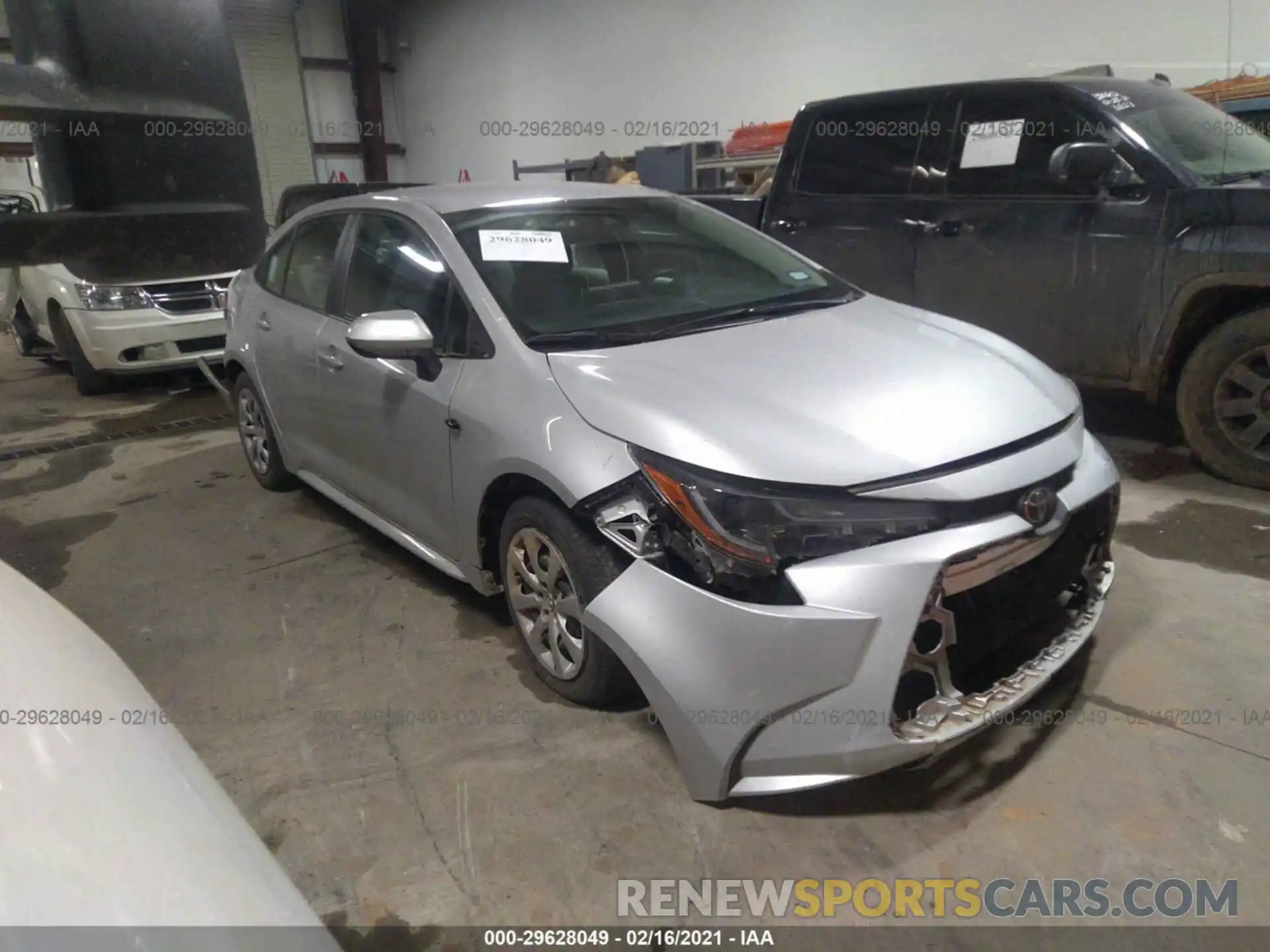 1 Photograph of a damaged car 5YFEPRAE5LP029259 TOYOTA COROLLA 2020