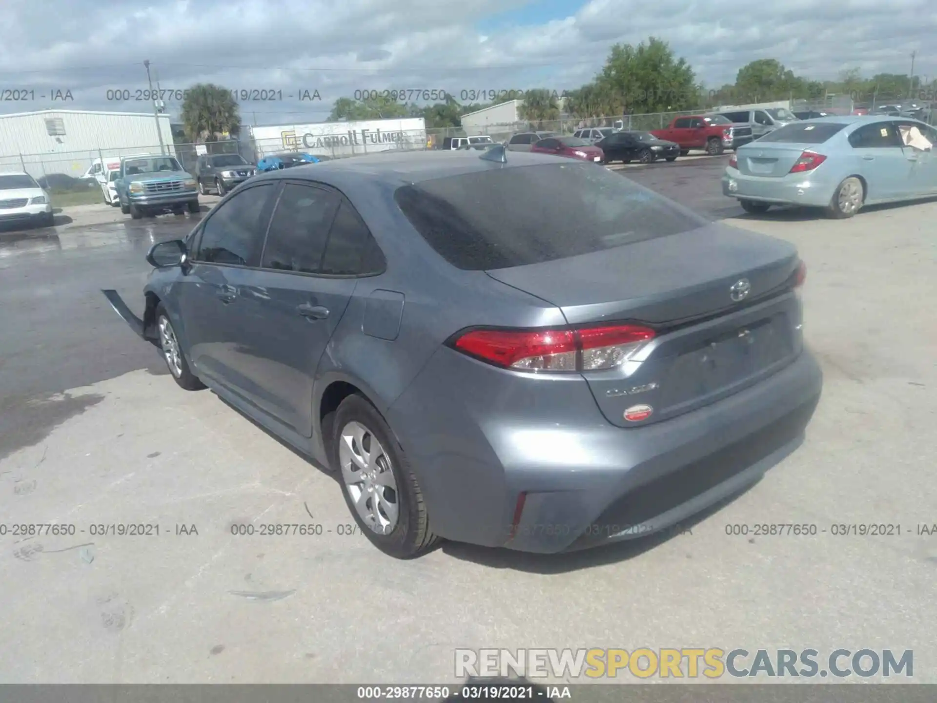 3 Photograph of a damaged car 5YFEPRAE5LP030024 TOYOTA COROLLA 2020