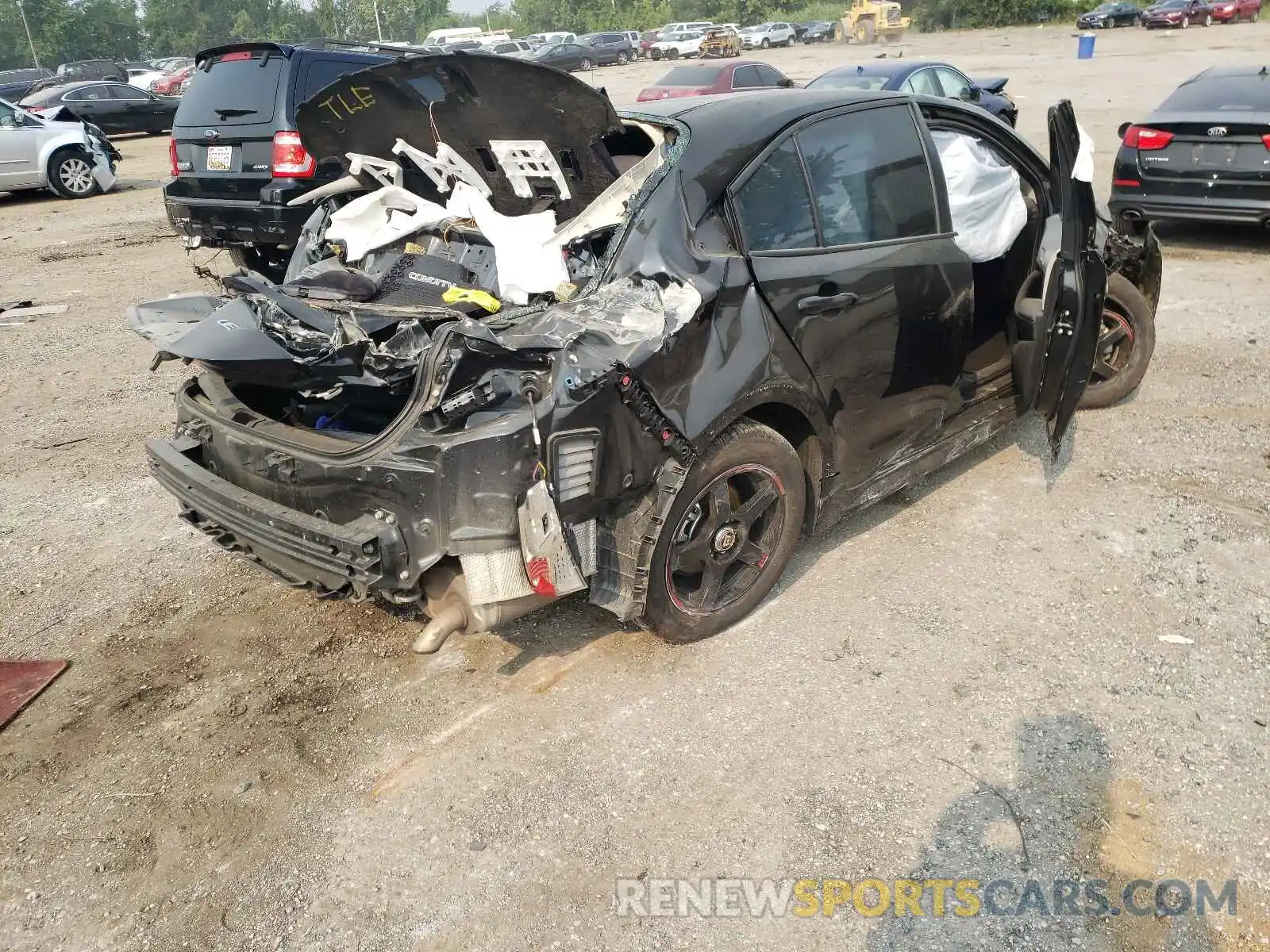 4 Photograph of a damaged car 5YFEPRAE5LP030122 TOYOTA COROLLA 2020