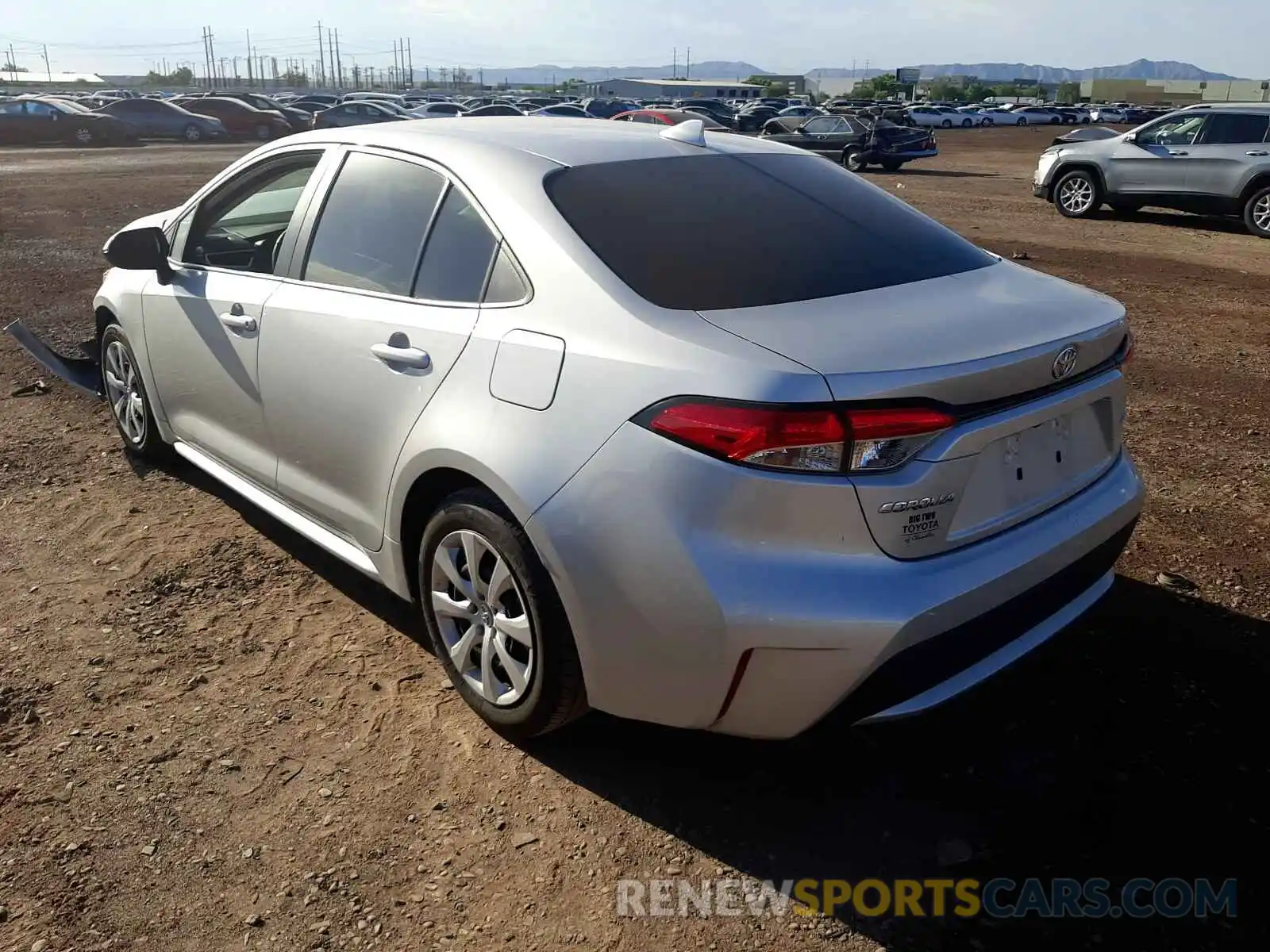 3 Photograph of a damaged car 5YFEPRAE5LP030296 TOYOTA COROLLA 2020