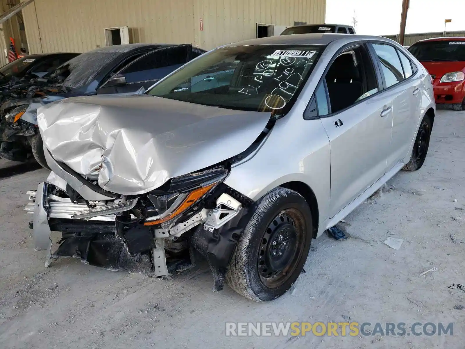 2 Photograph of a damaged car 5YFEPRAE5LP030797 TOYOTA COROLLA 2020