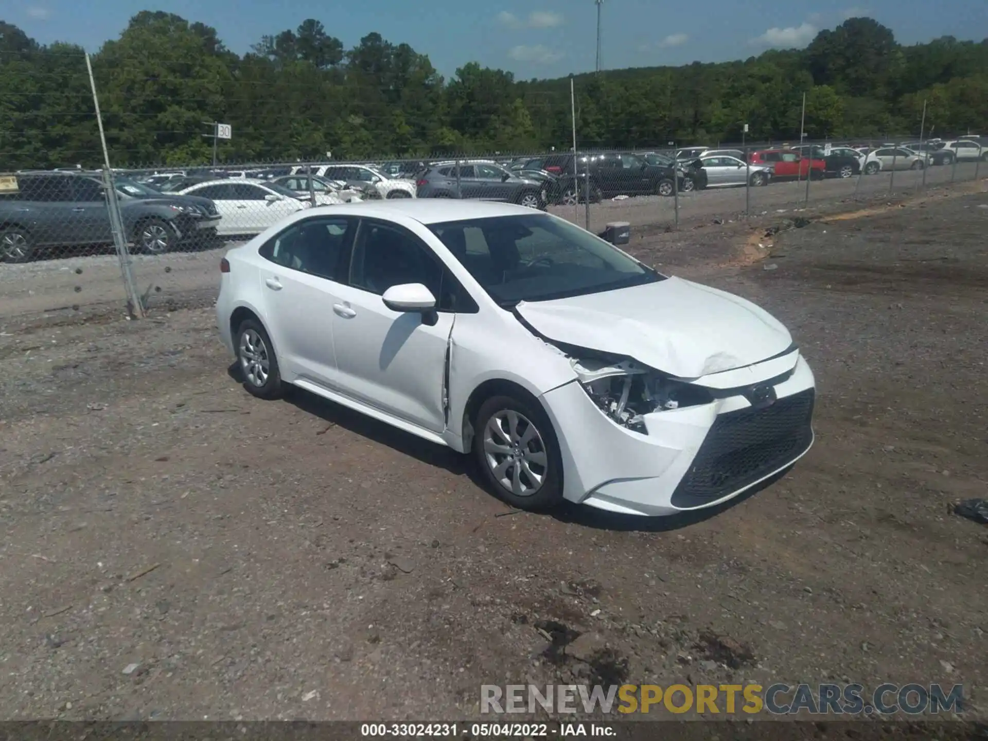 1 Photograph of a damaged car 5YFEPRAE5LP030878 TOYOTA COROLLA 2020