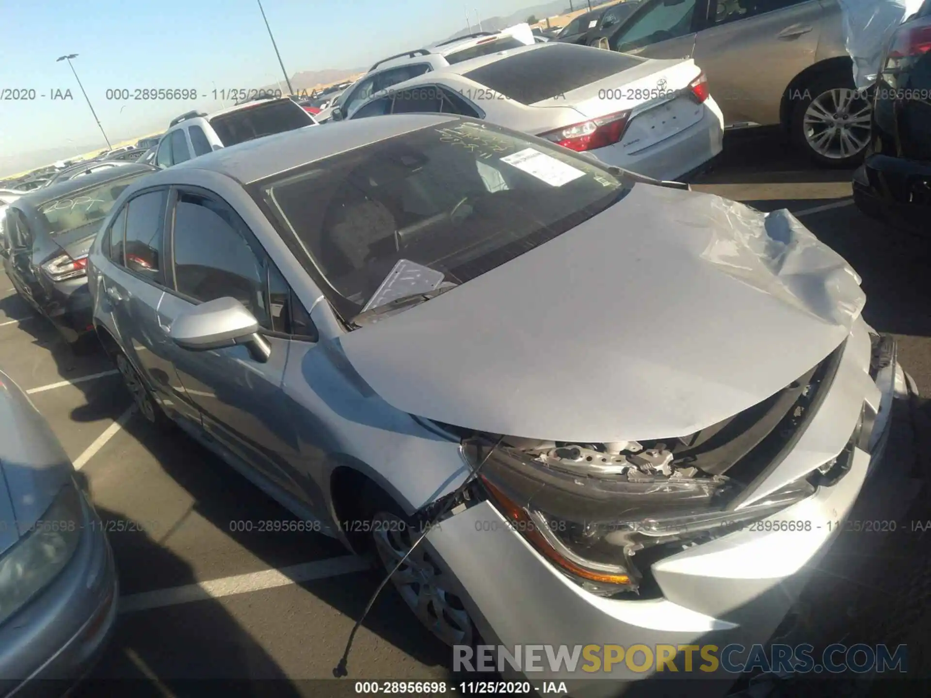 1 Photograph of a damaged car 5YFEPRAE5LP030931 TOYOTA COROLLA 2020