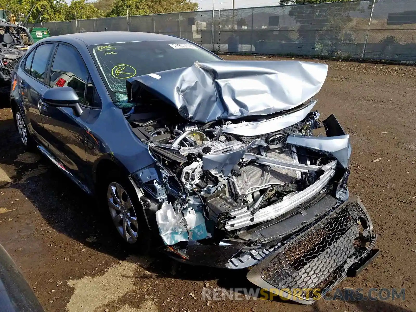 1 Photograph of a damaged car 5YFEPRAE5LP030959 TOYOTA COROLLA 2020