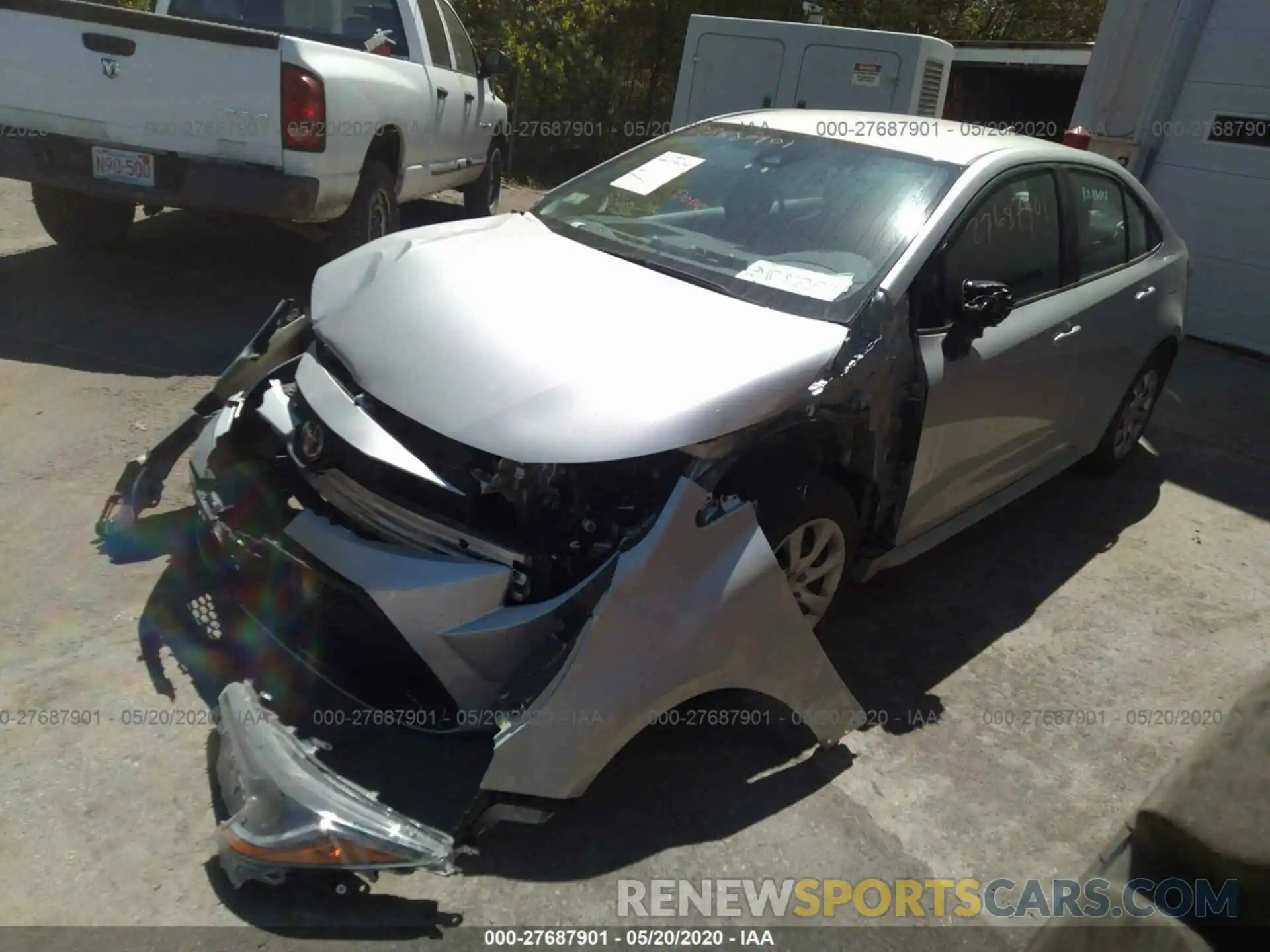 2 Photograph of a damaged car 5YFEPRAE5LP031562 TOYOTA COROLLA 2020