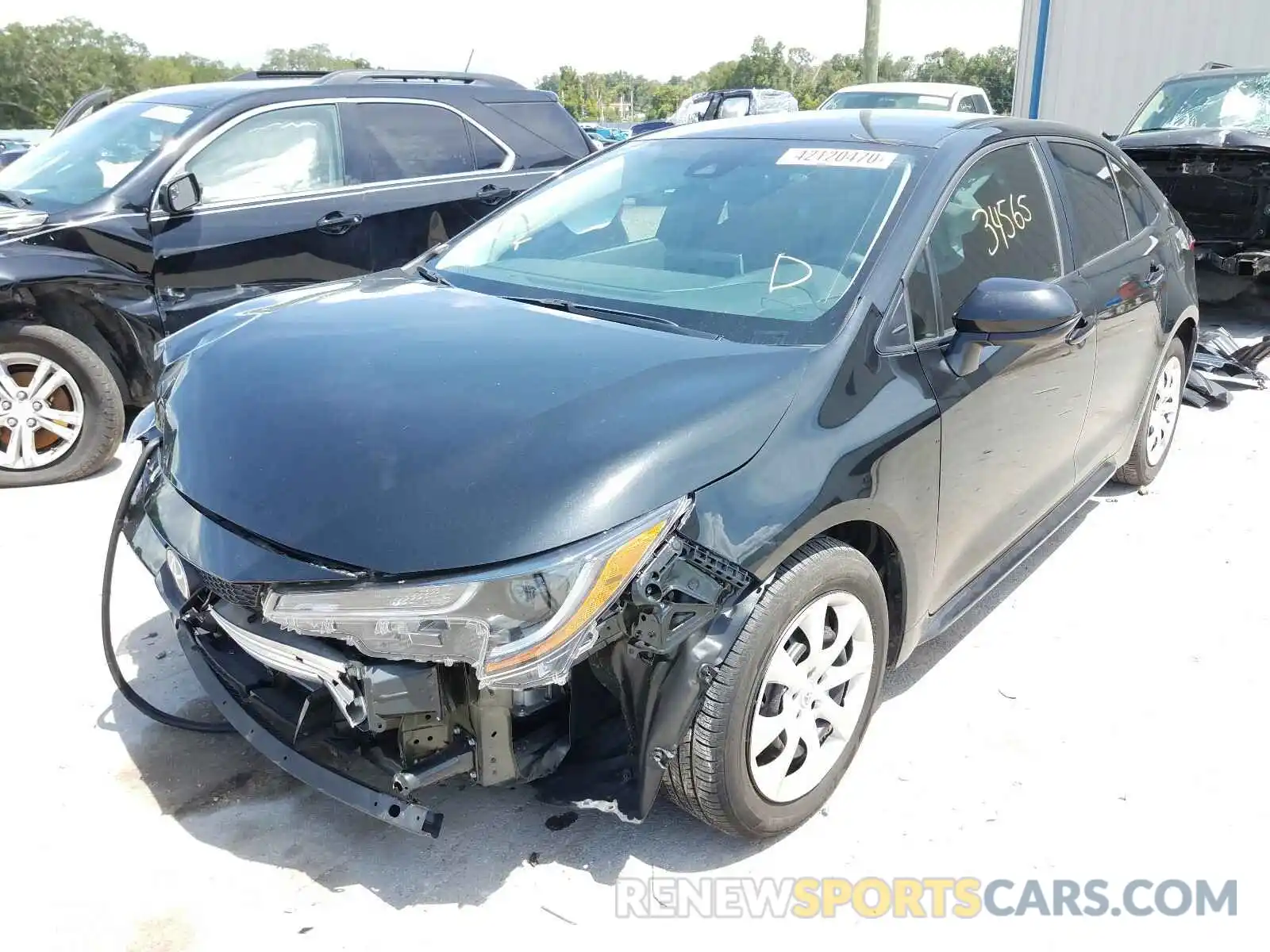 2 Photograph of a damaged car 5YFEPRAE5LP032601 TOYOTA COROLLA 2020