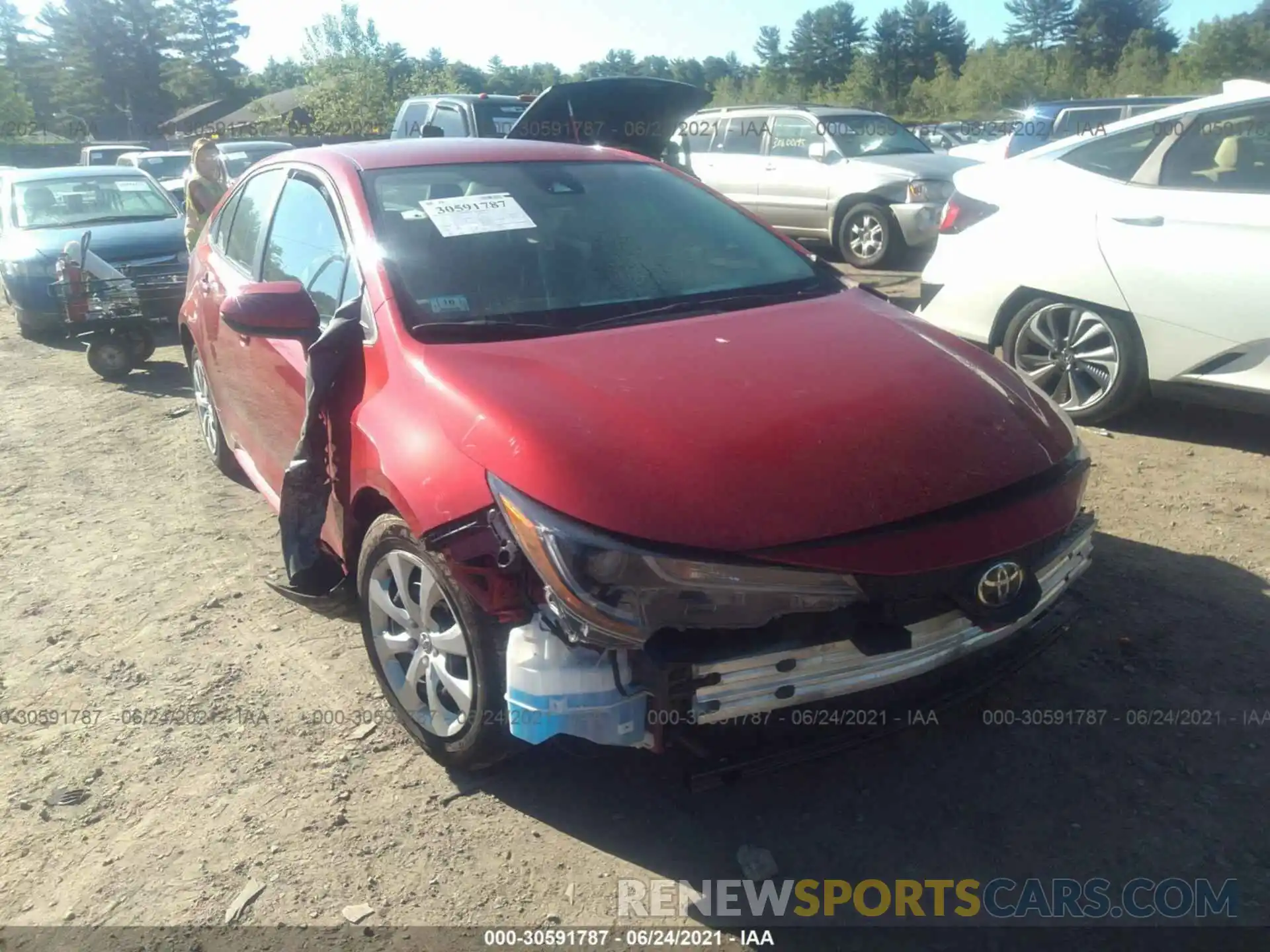 1 Photograph of a damaged car 5YFEPRAE5LP033019 TOYOTA COROLLA 2020