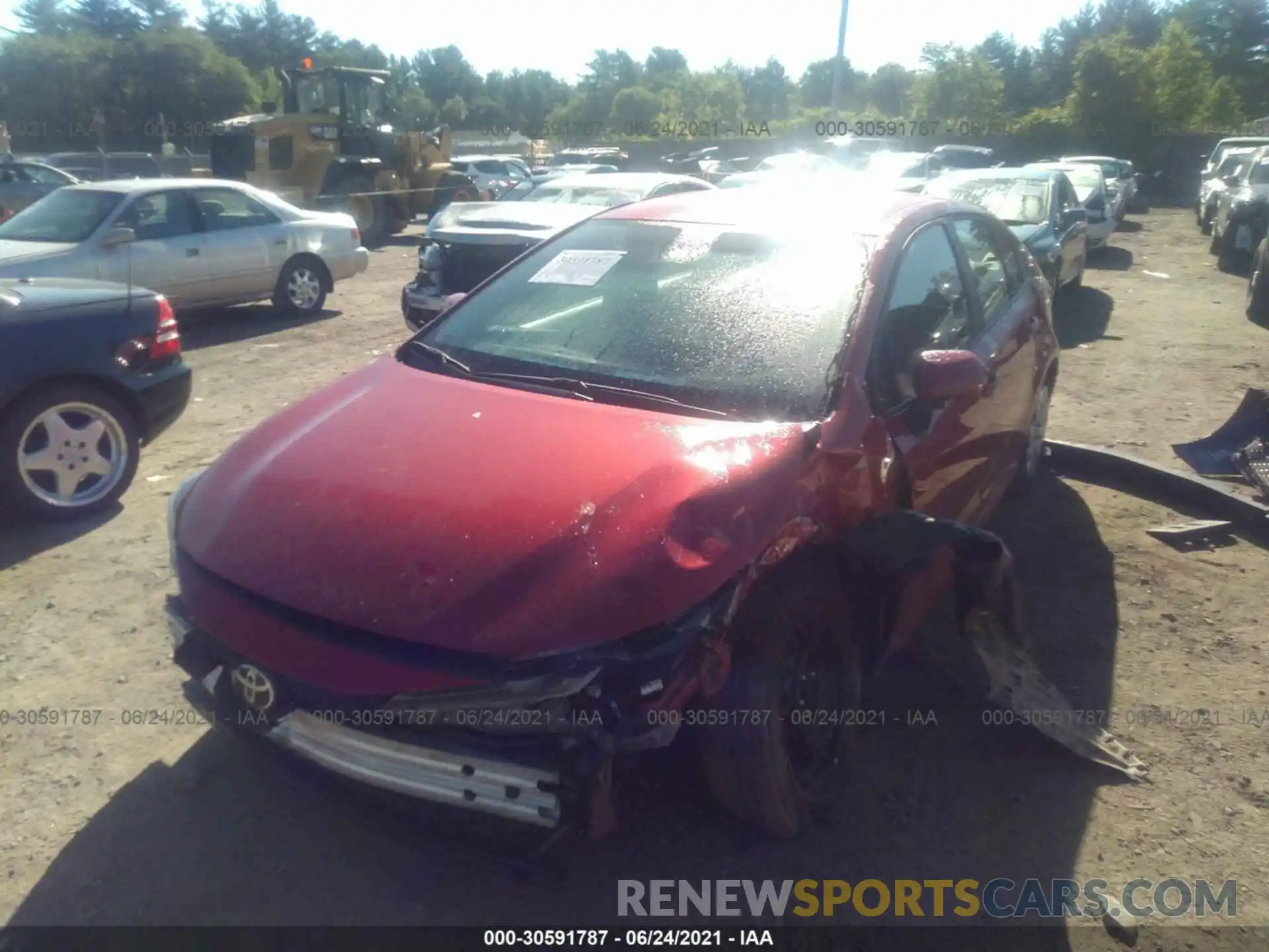 2 Photograph of a damaged car 5YFEPRAE5LP033019 TOYOTA COROLLA 2020