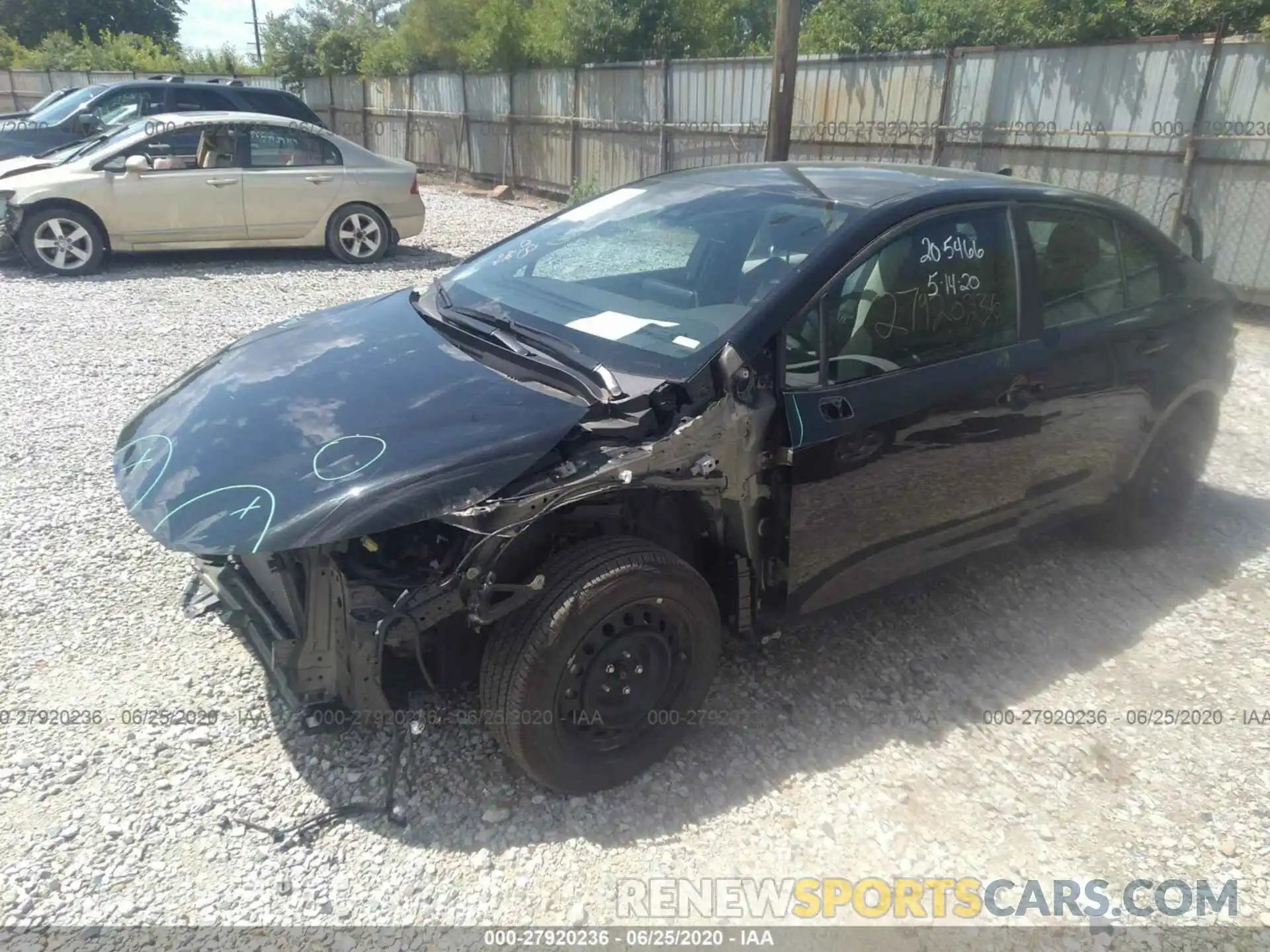 2 Photograph of a damaged car 5YFEPRAE5LP033926 TOYOTA COROLLA 2020